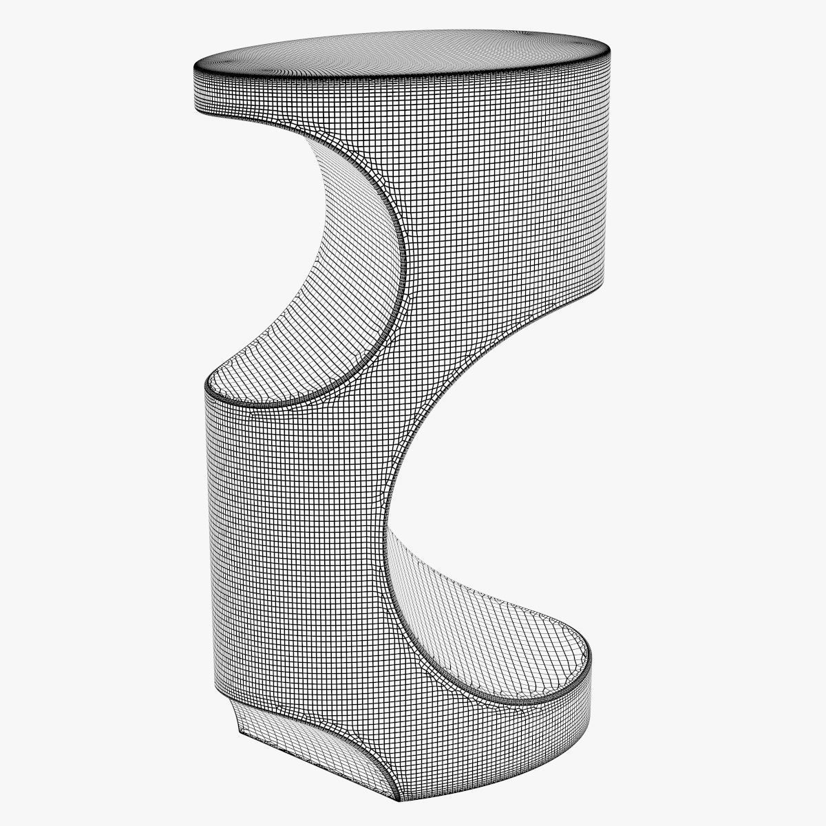 BRYCE - Modern Side Table by BRABBU 3D model_4