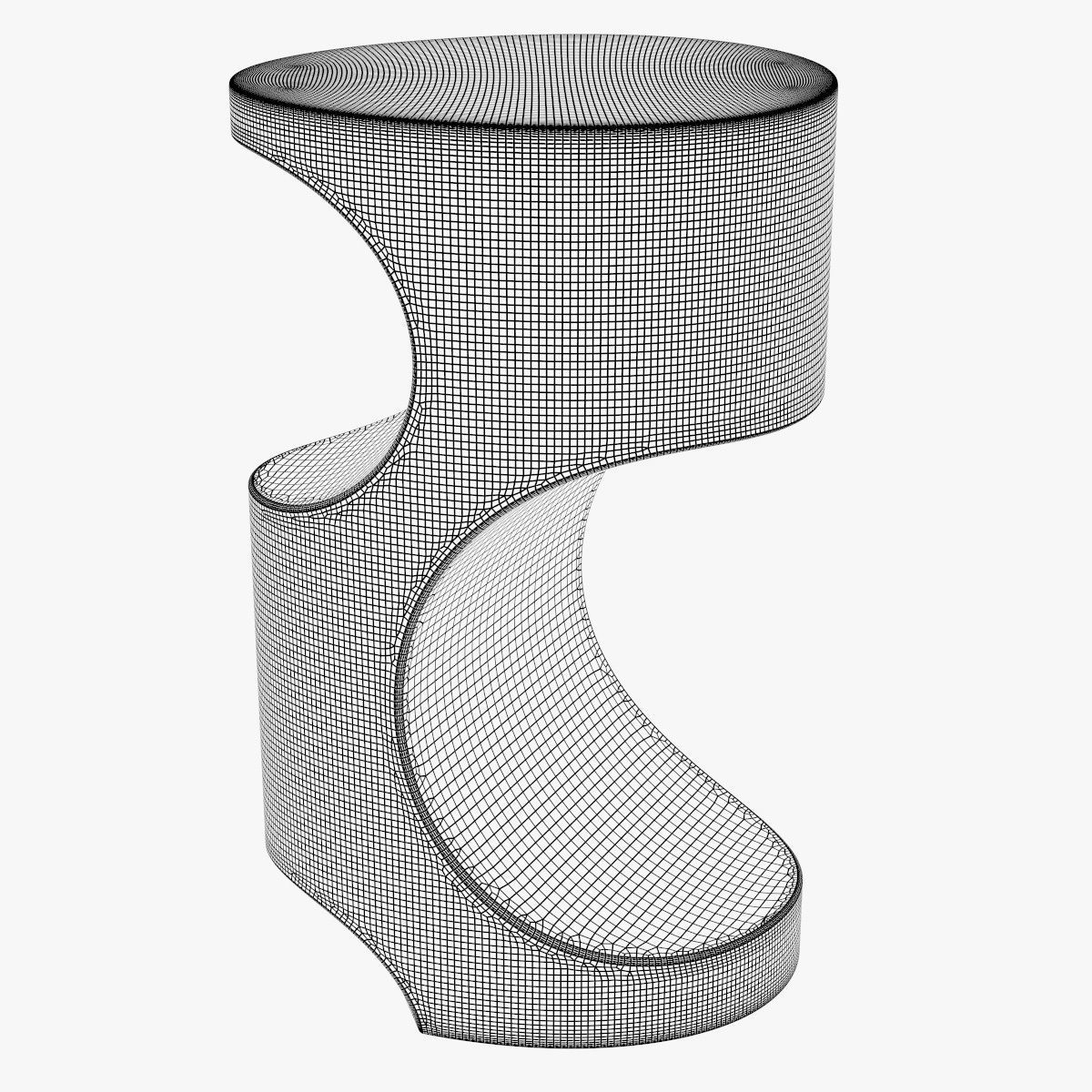 BRYCE - Modern Side Table by BRABBU 3D model_6