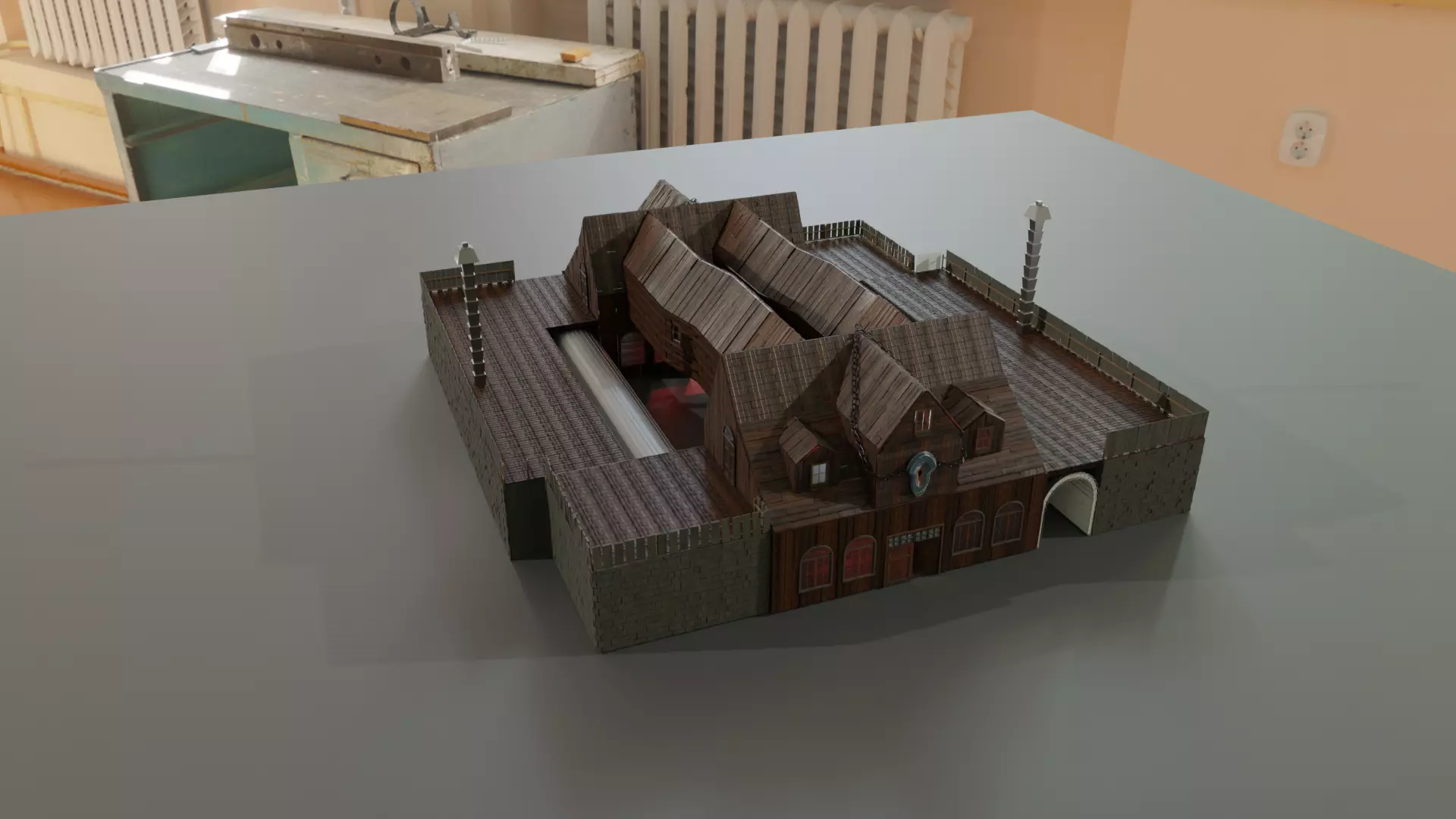 House plank Wood Free low-poly 3D model
