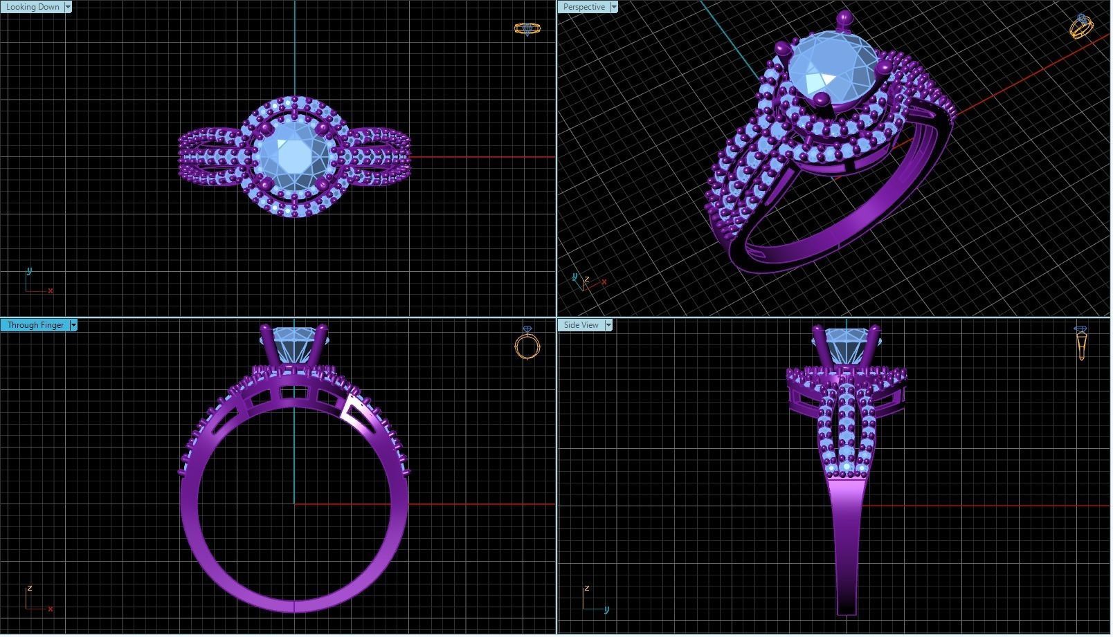 Ring  T00030 3D print model_2