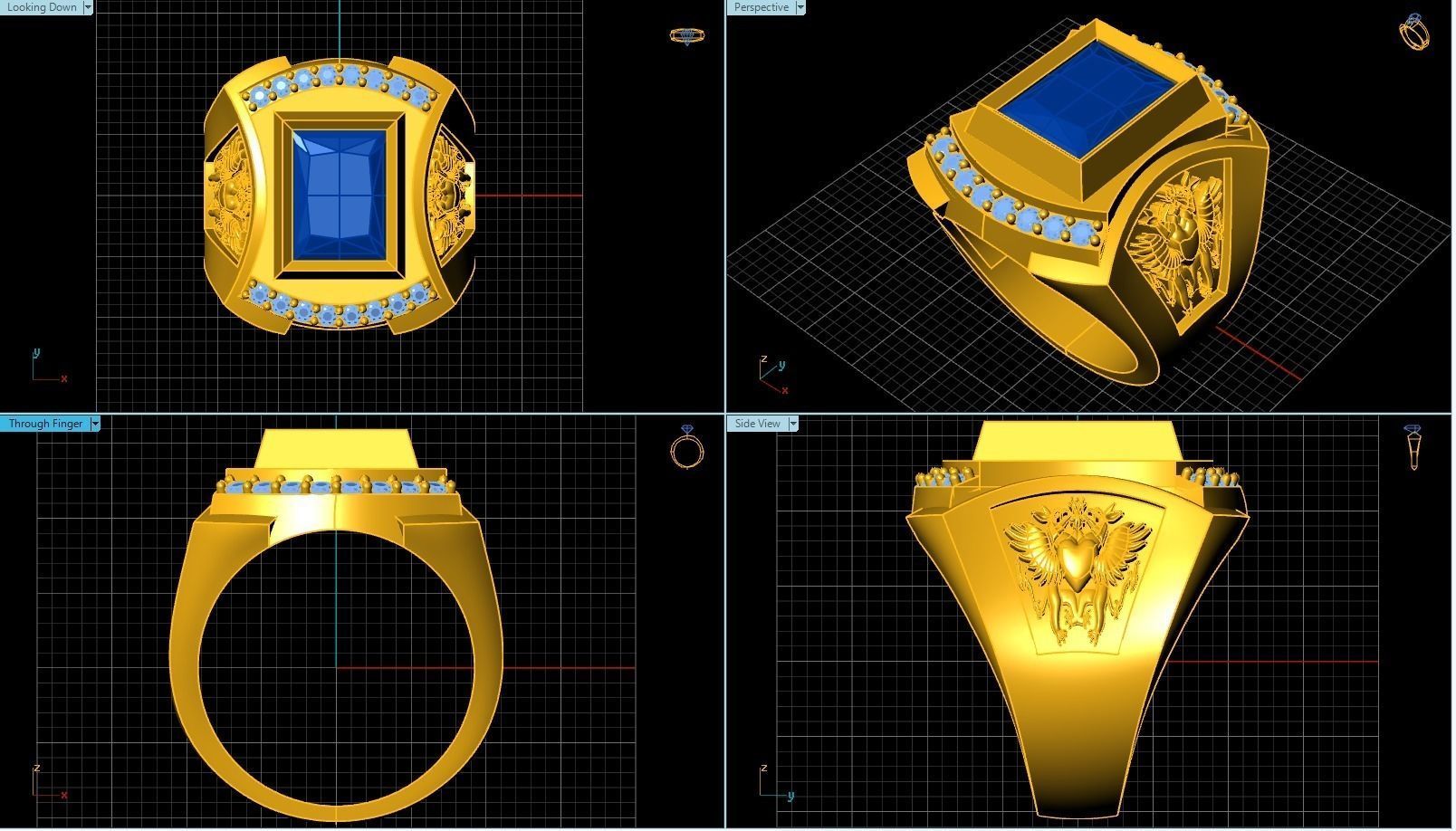 Ring T00035 3D print model_3