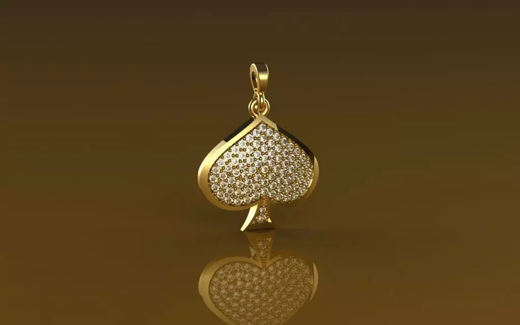 Pendant Naipe Swords - Jewelry 3D - PG-264 3D print model