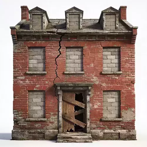 Abandoned Townhouse 3D Model 3D Model
