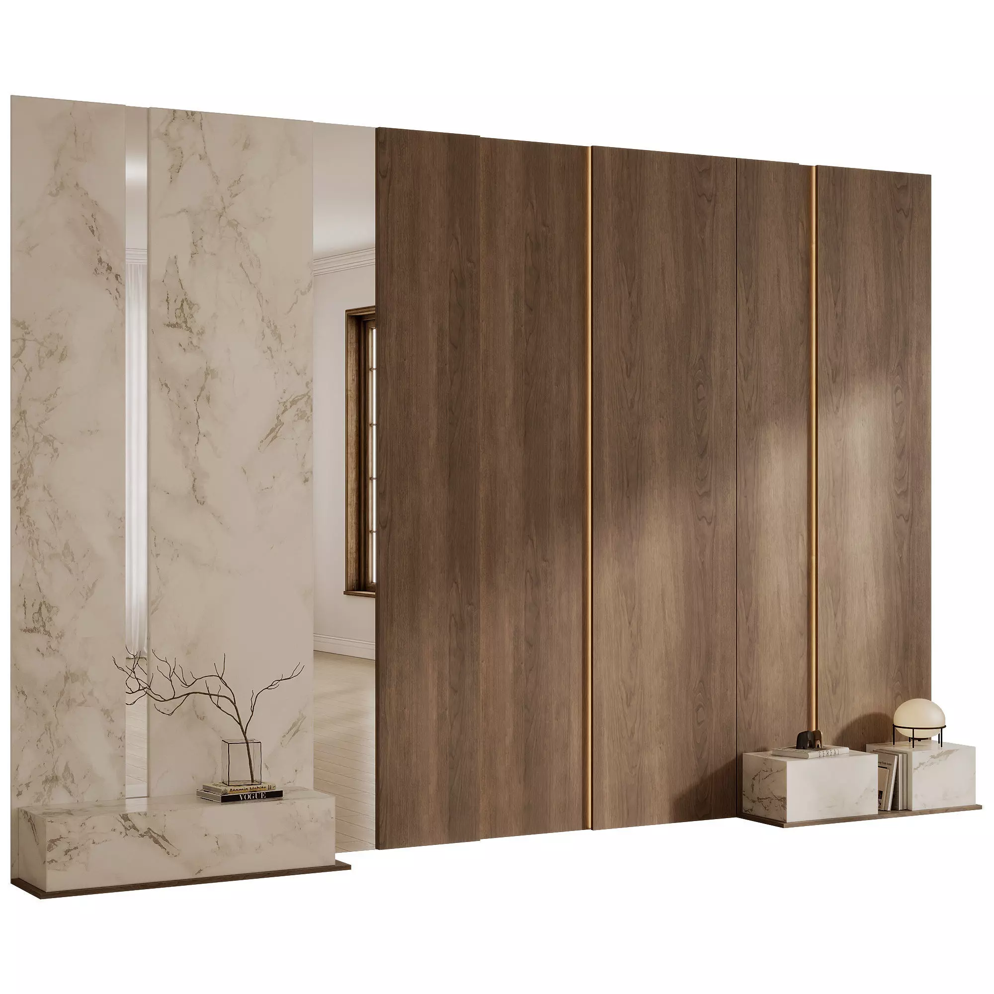 3d wall panel 21 3D model