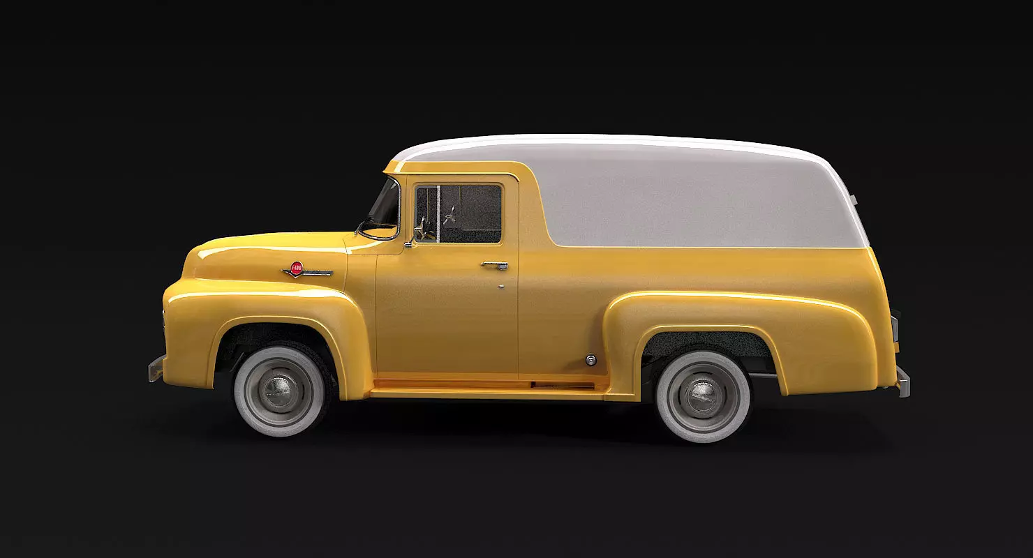 Ford Panel Van 1956 3D model