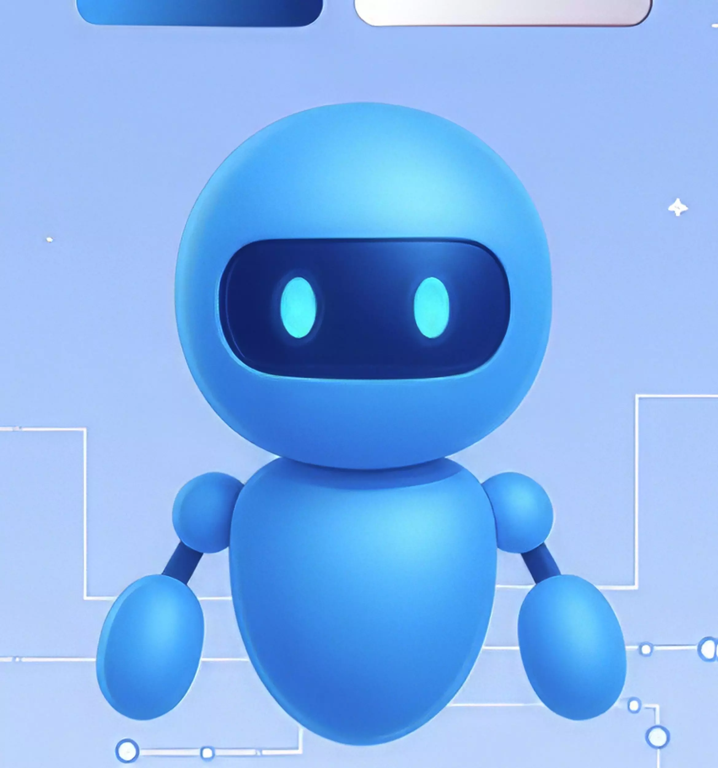 Cute Robot Character Stylized 3D Mascot Rigged Game Ready Low-poly 3D model