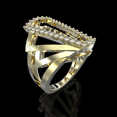ART DECO RING LINES 3D print model