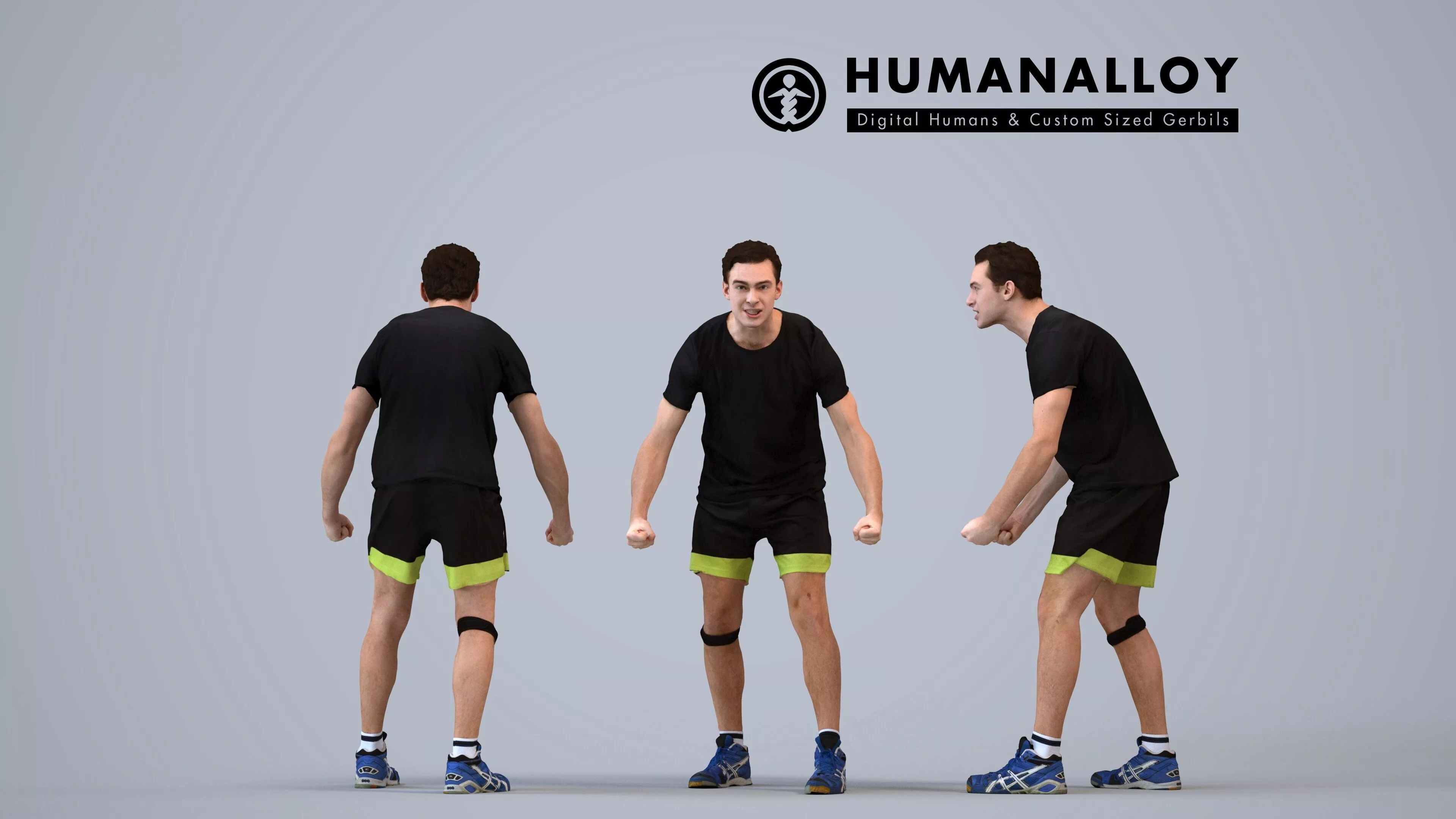 00510Gael007 - Adult Caucasian man standing in basketball 3D model