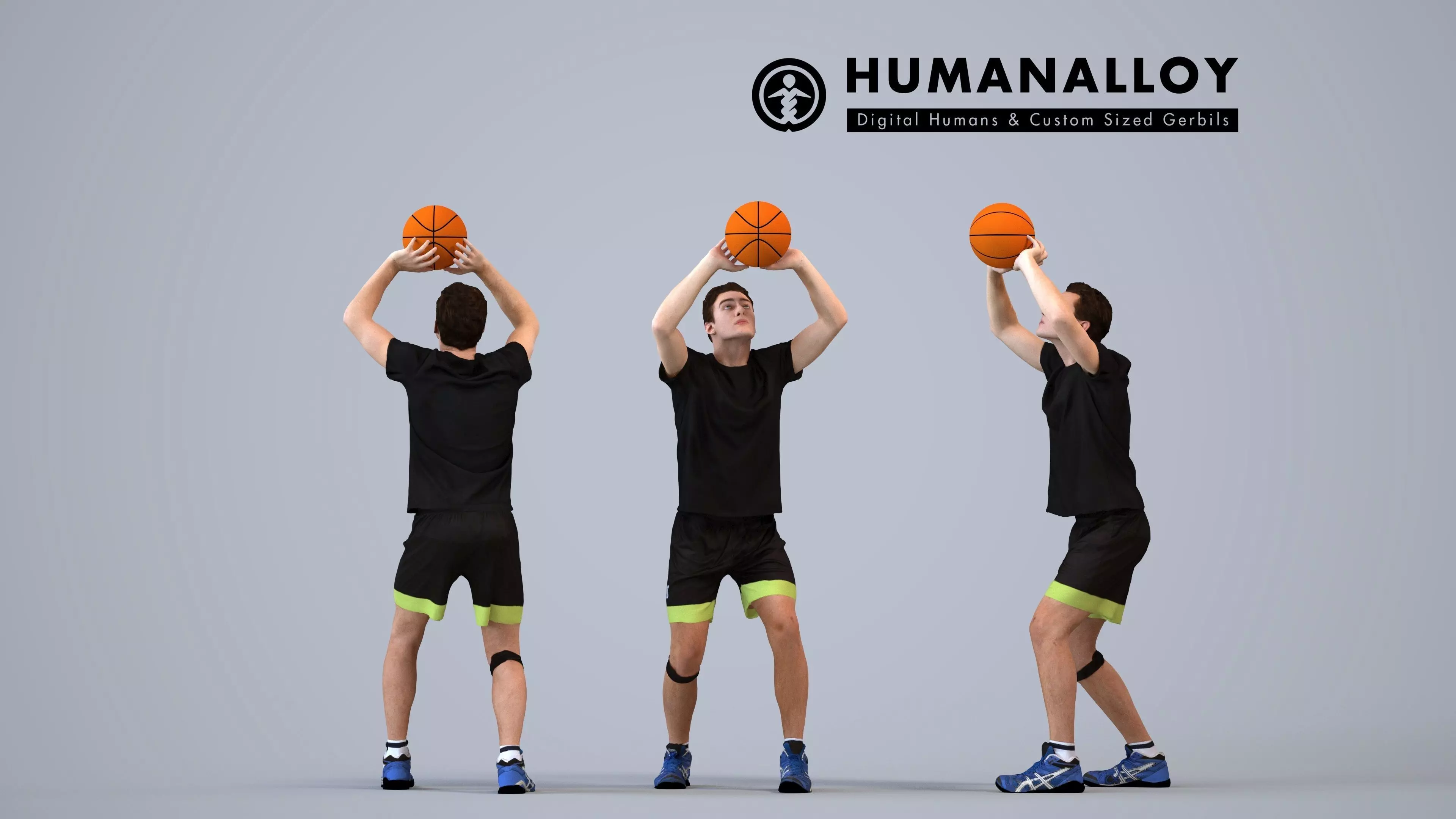 00510Gael009 - Adult Caucasian man standing in athletic wear 3D model