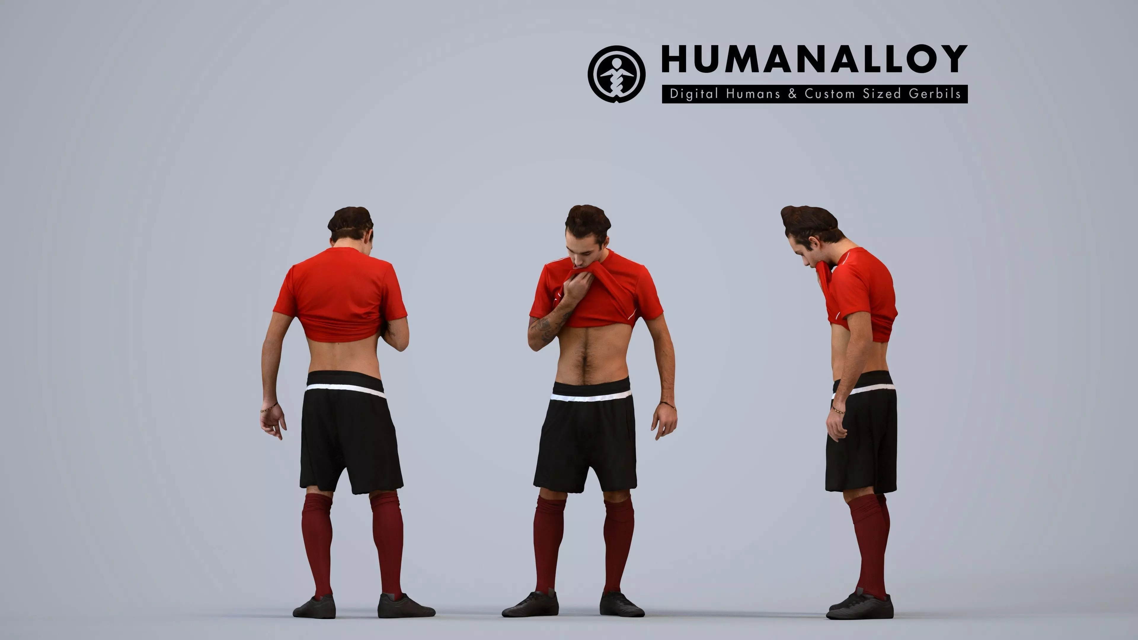 00521Carlos009 - Adult Caucasian man exercising in athletic 3D model