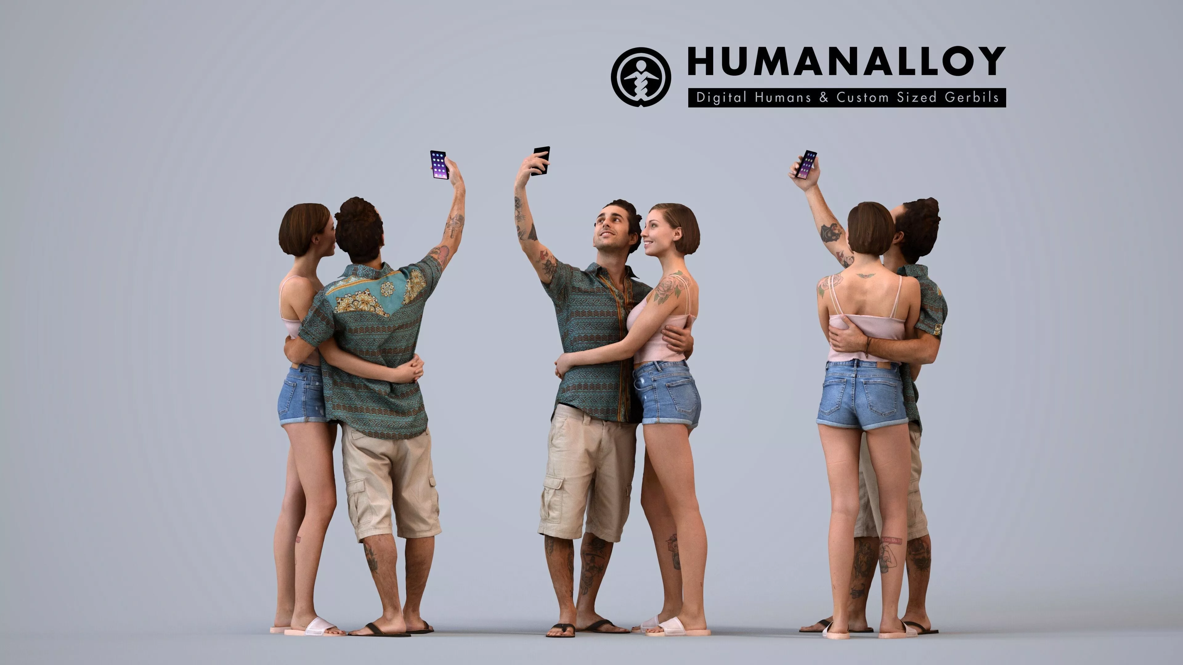 00527EvaCarlos003 - Adult Caucasian person taking photo with 3D model