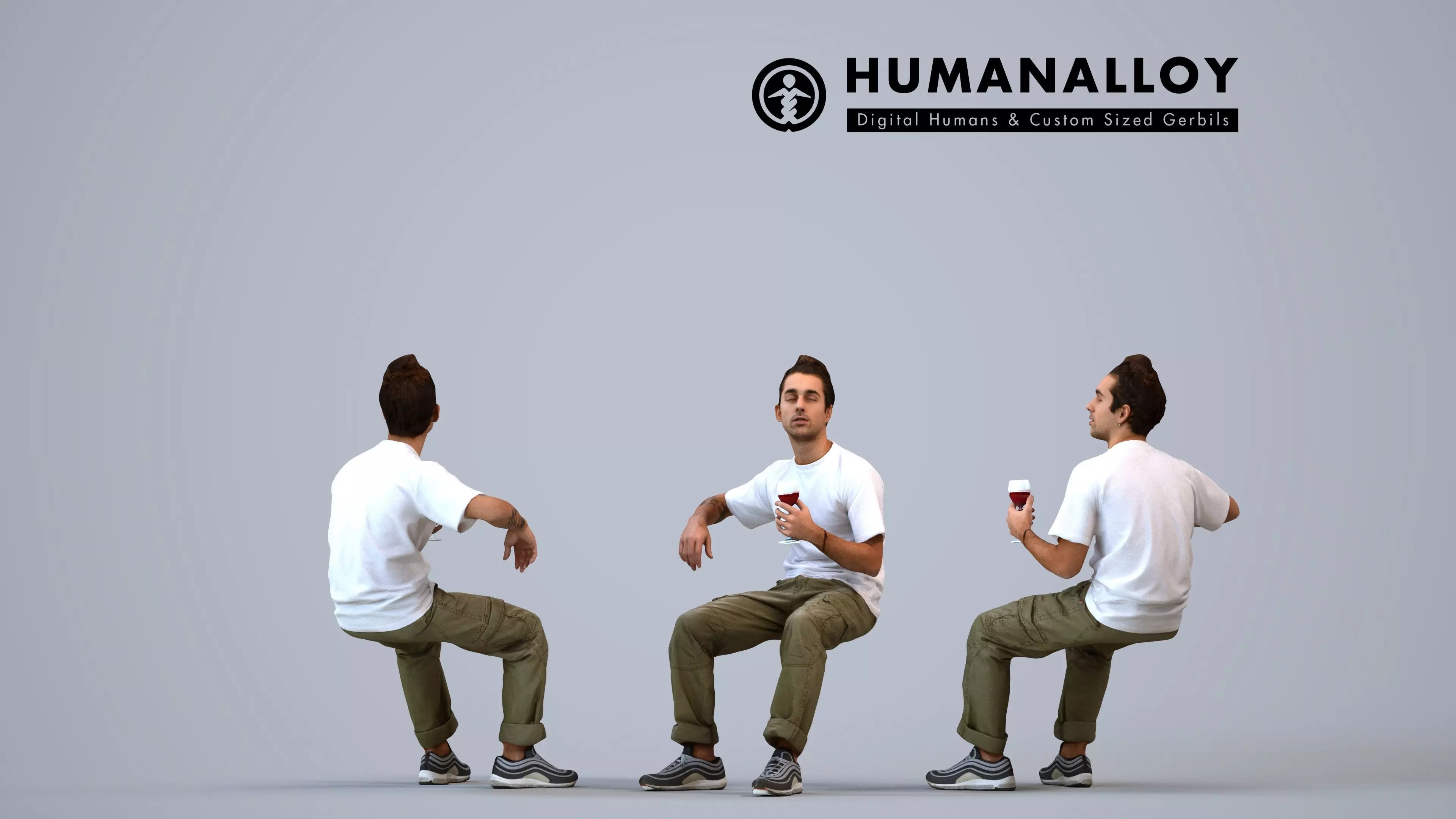 00528Carlos010 - Adult Caucasian man relaxing in casual summer 3D model