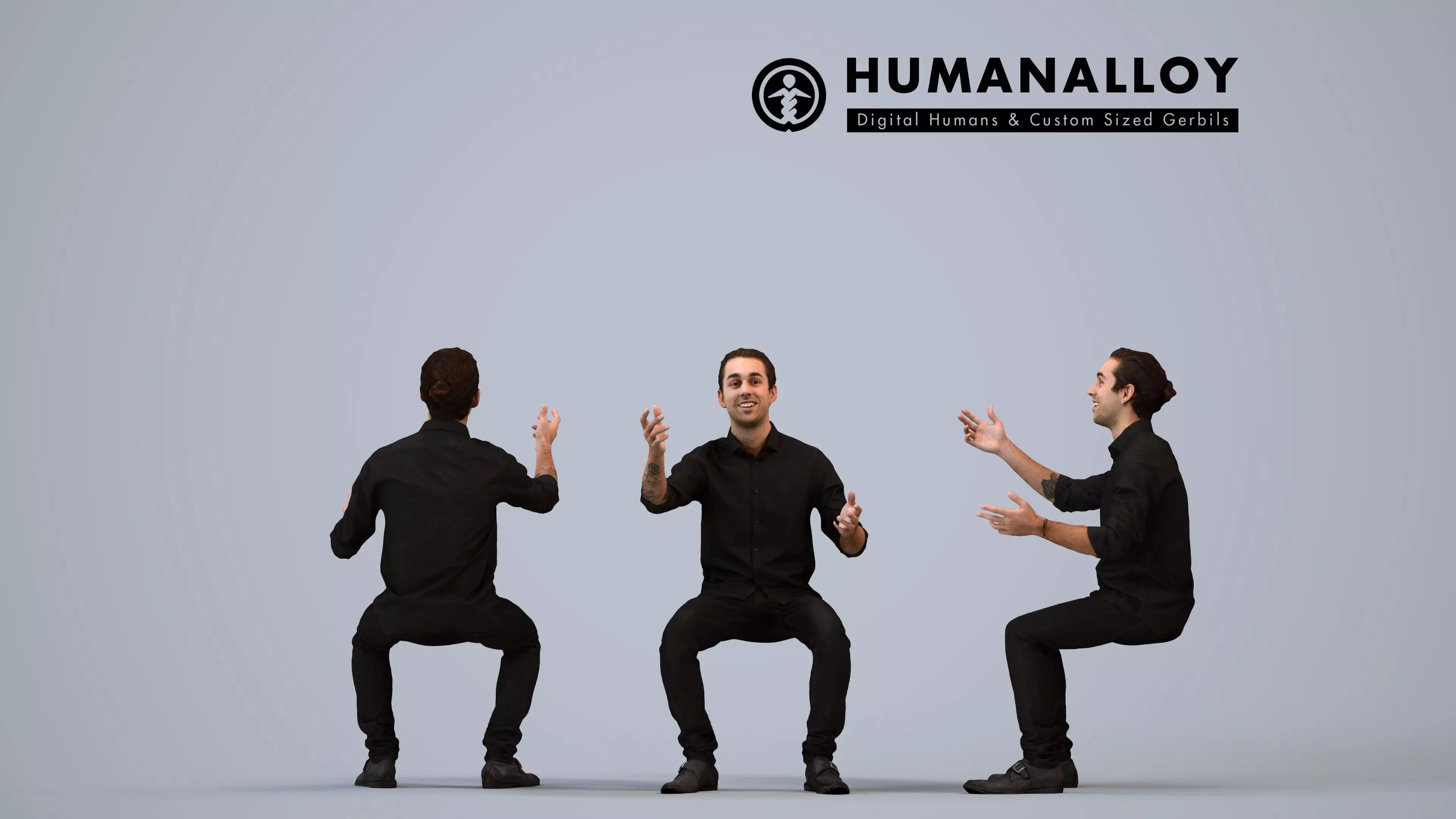 00530Carlos010 - Adult Caucasian male talking while sitting in 3D model