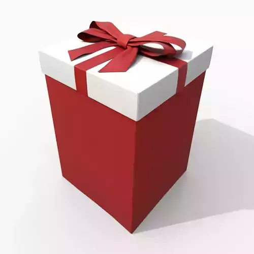 Gift Box - Tall Regular with Fixed Ribbon Bow