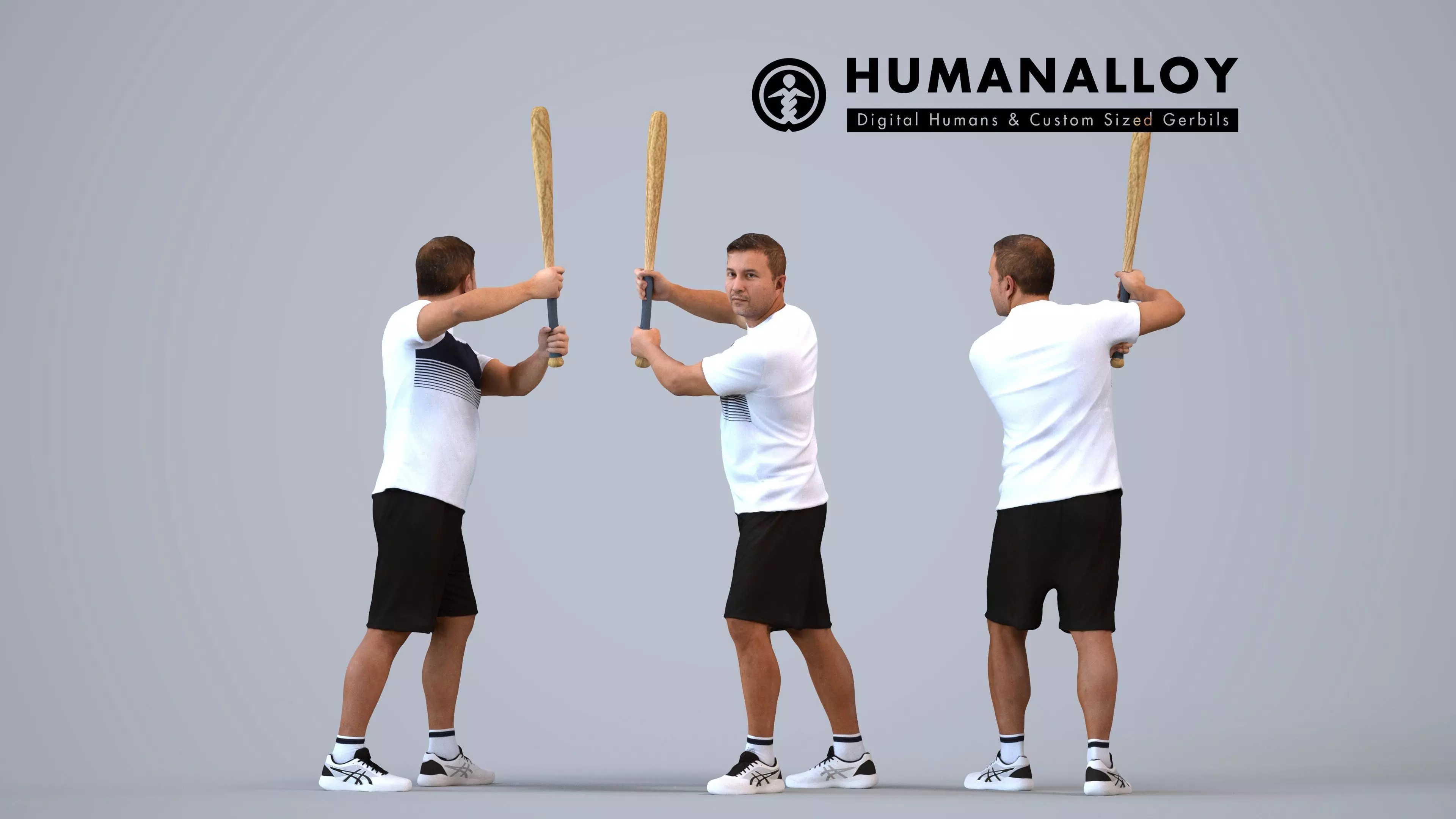 00566Omar004 - Adult Middle Eastern man exercising in summer 3D model