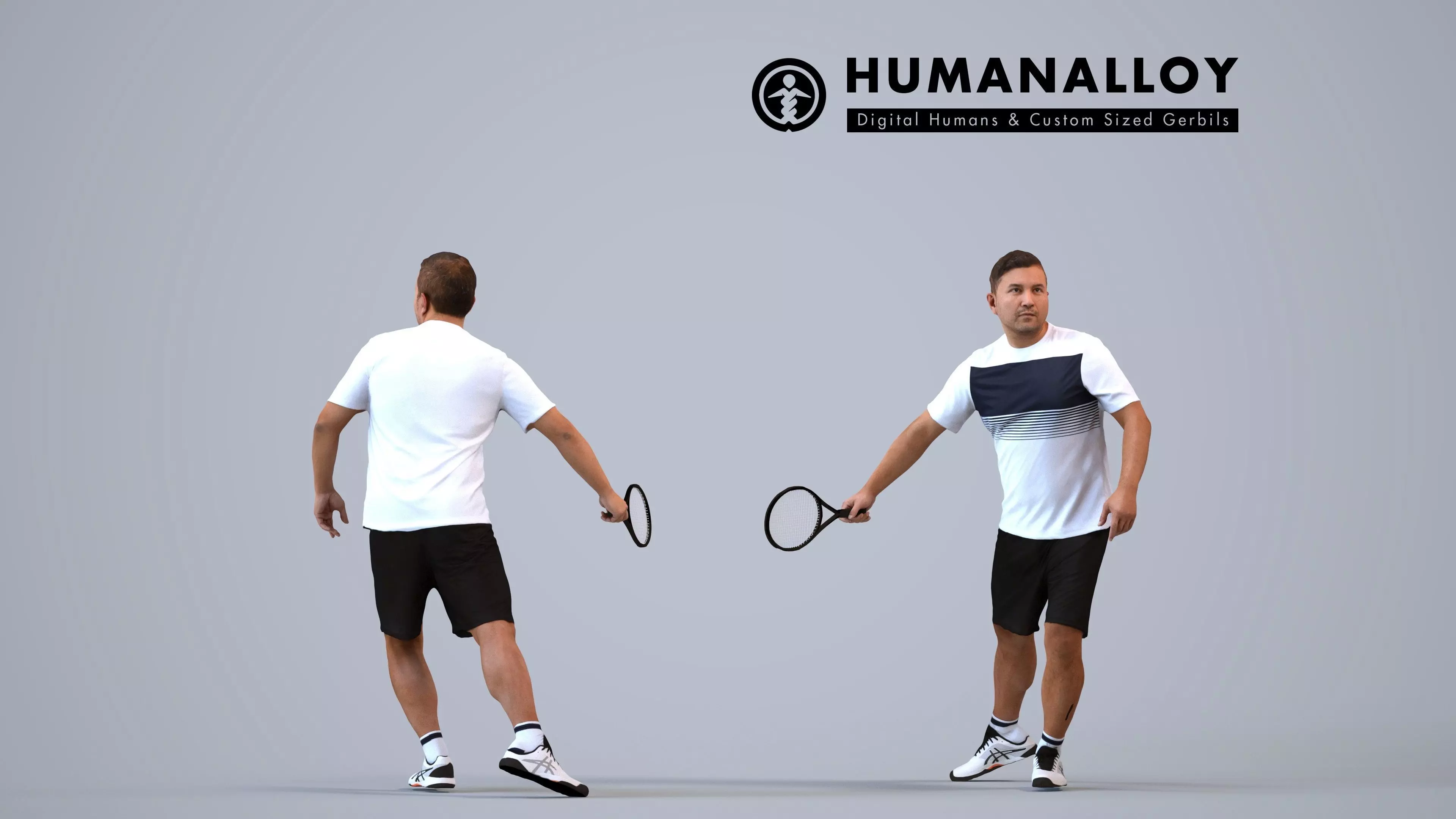 00566Omar005 - Adult Middle Eastern man exercising in athletic 3D model