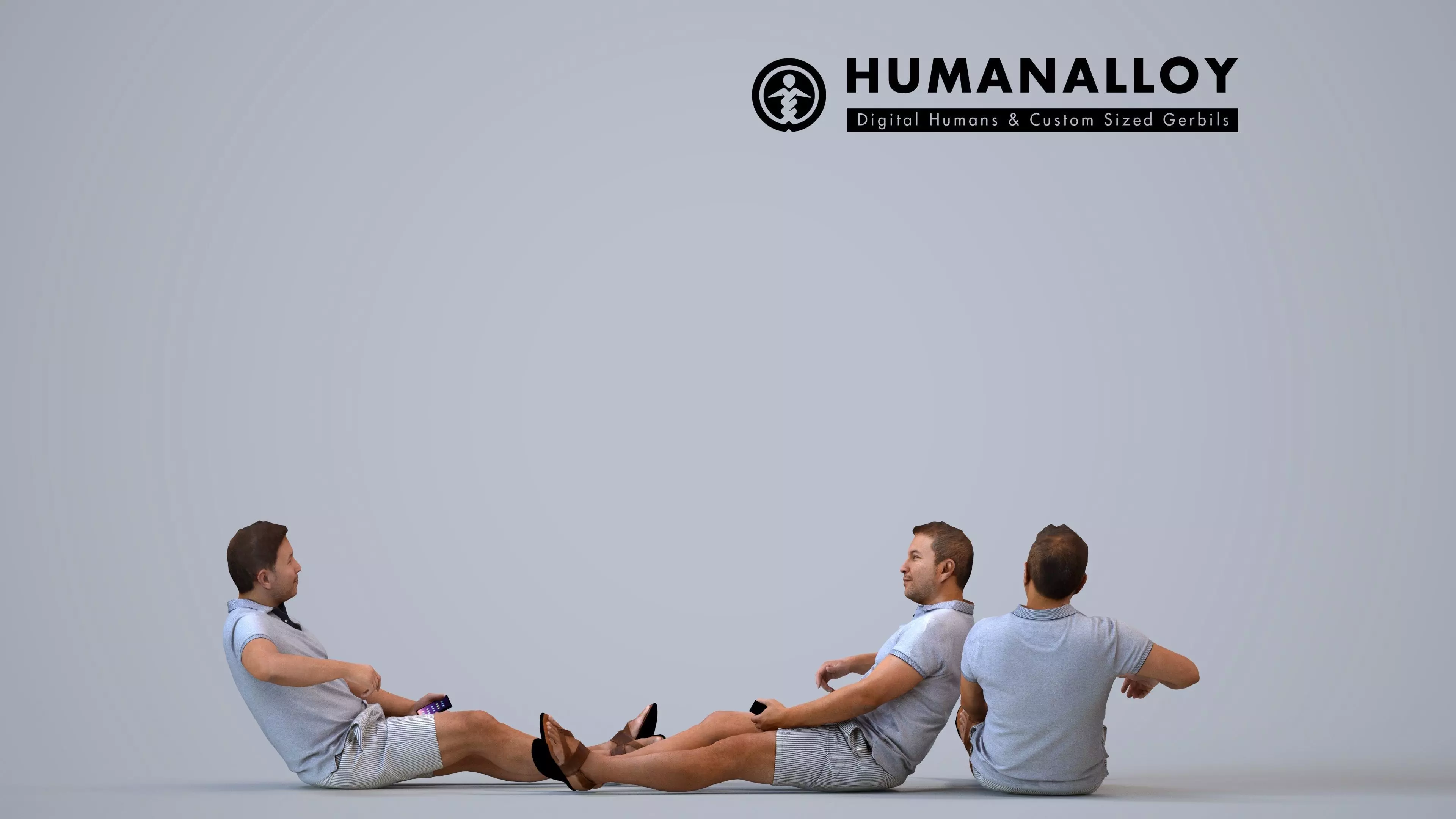 00569Omar011 - Adult Middle Eastern man relaxing at home in 3D model