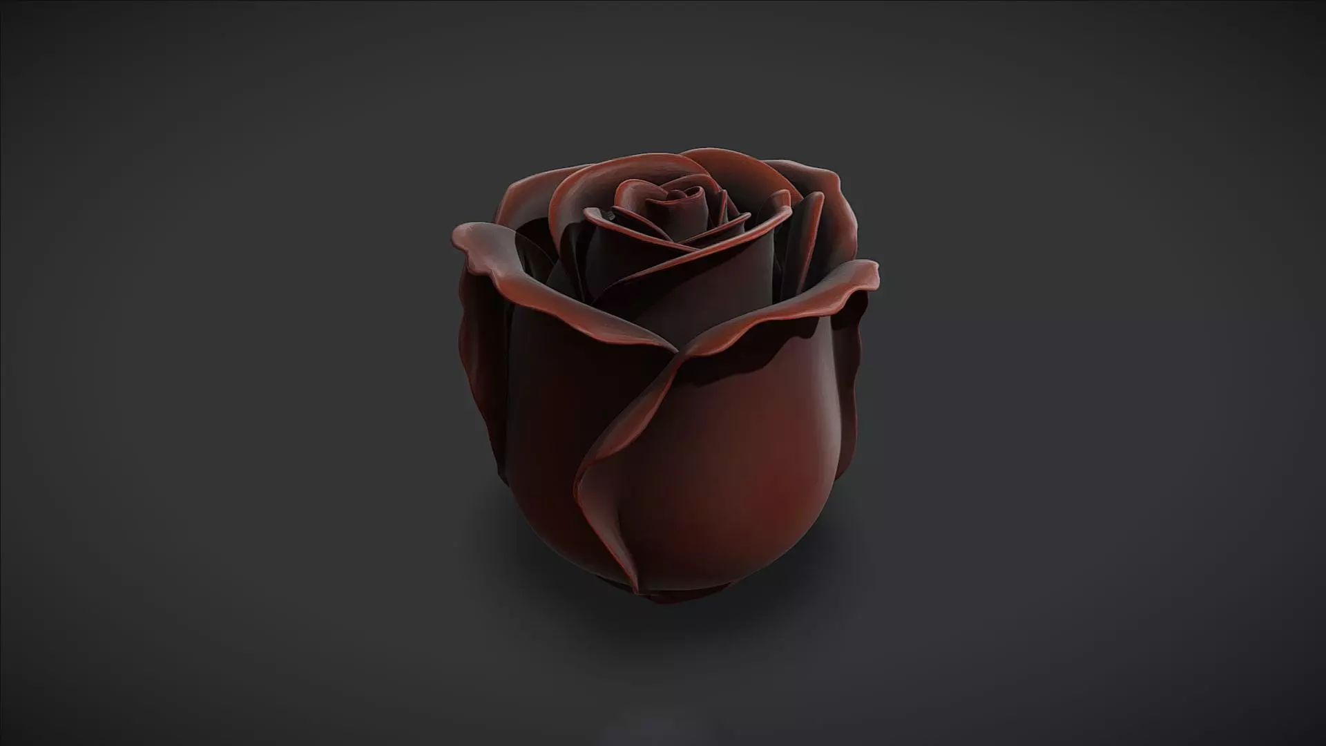Chocolate Rose 3D model
