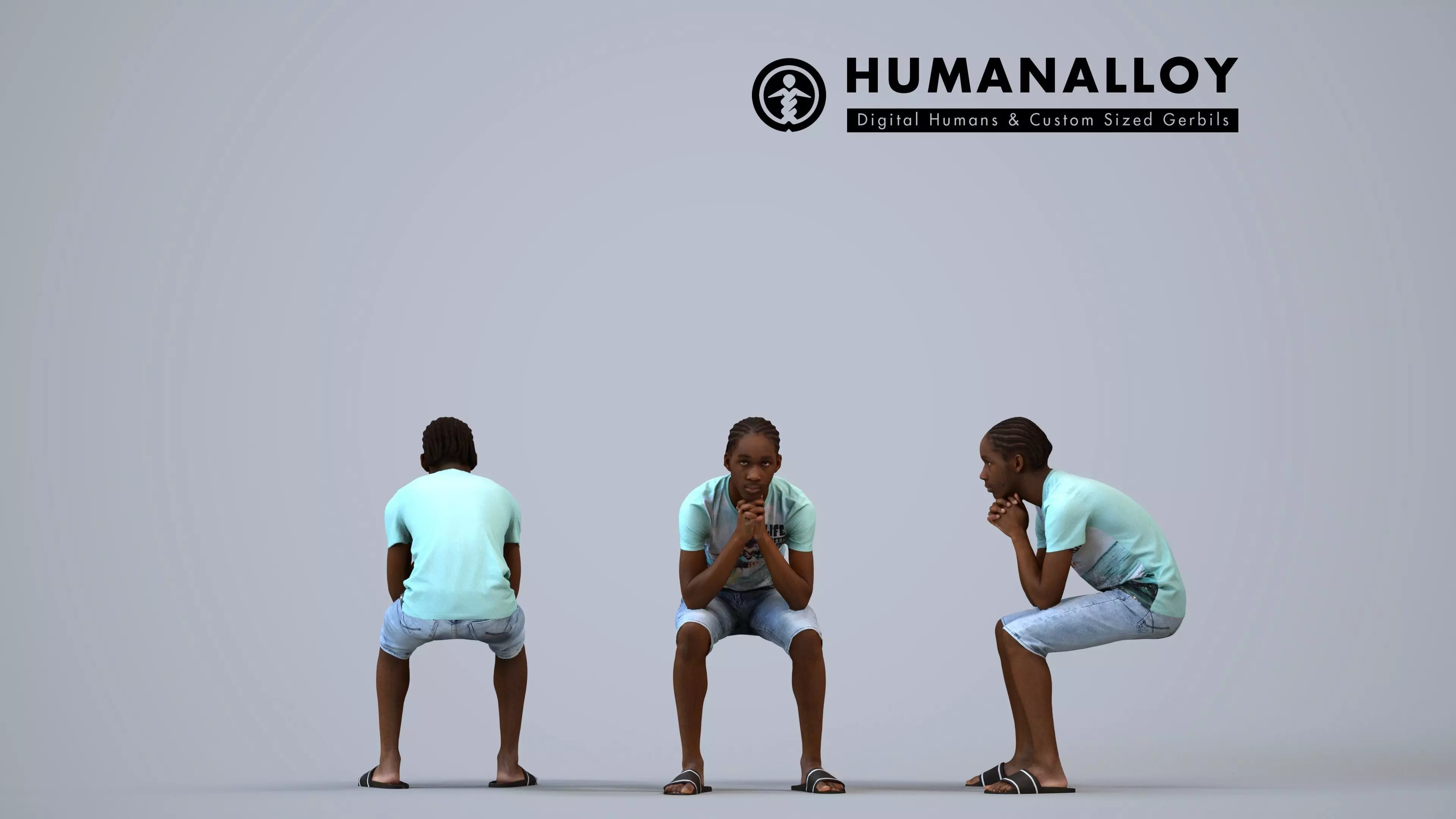 00589Jimmy010 - Teen Black male waiting in public space wearing 3D model
