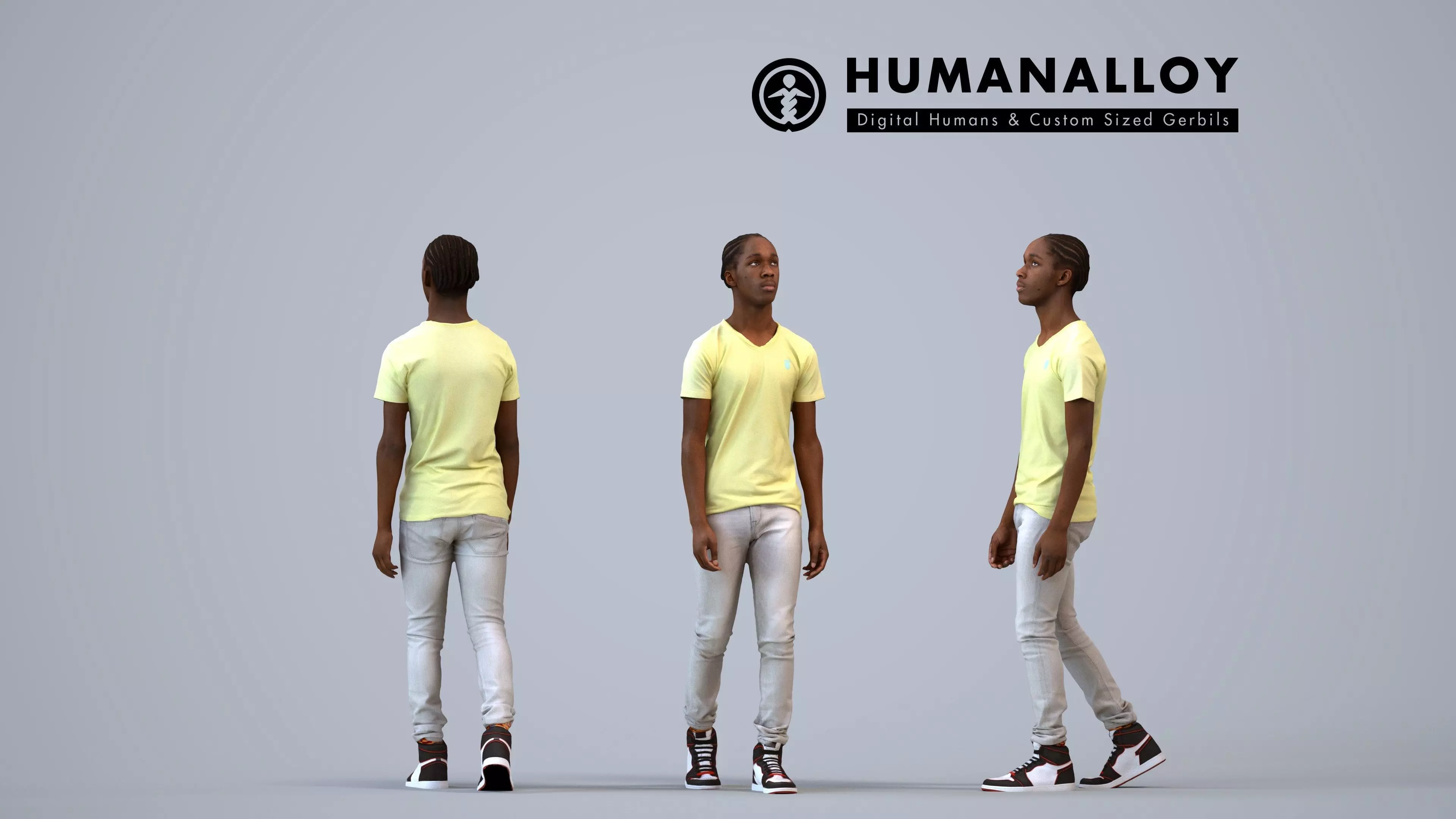 00593Jimmy004 - Teen Black male waiting in public space wearing 3D model