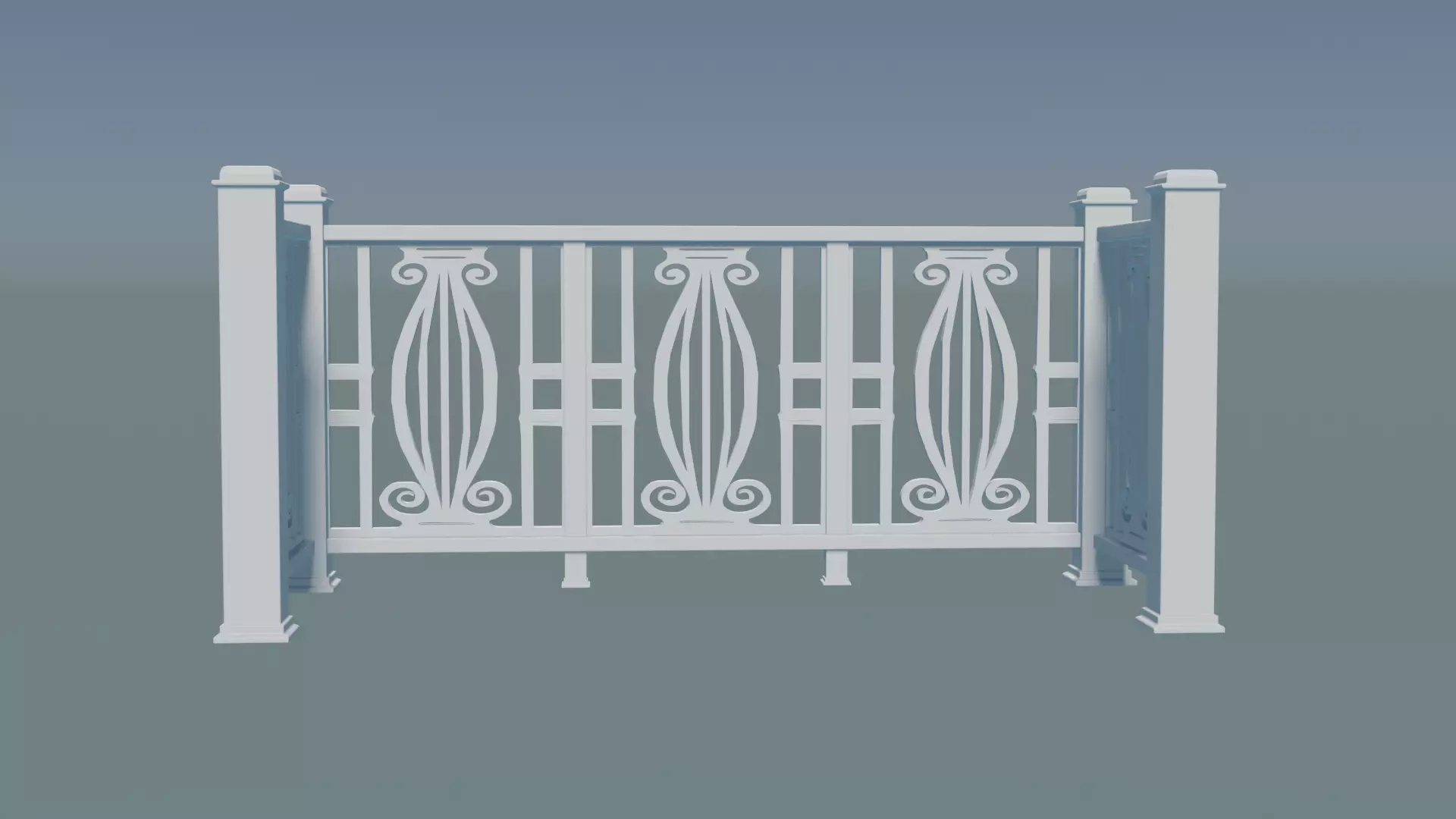 Railing Balcony 3D print model