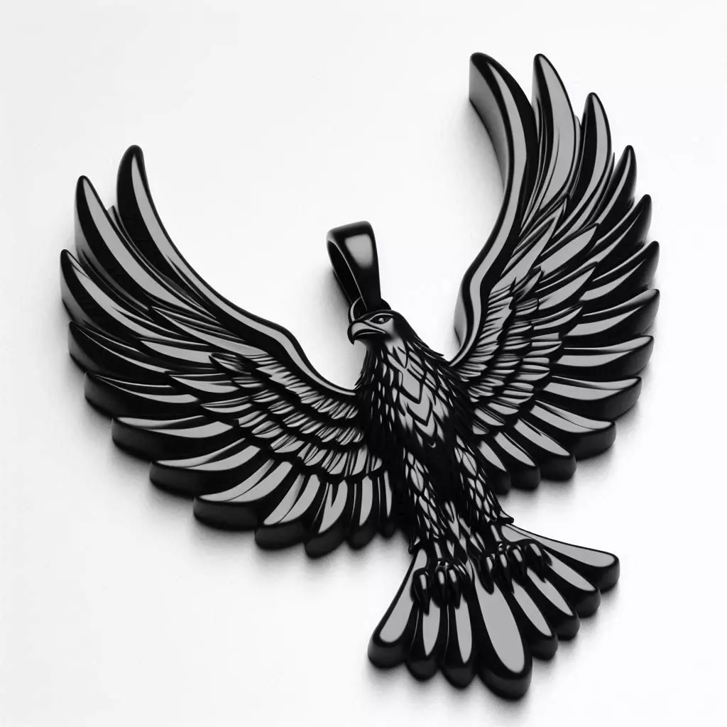 Eagle Necklace Pendant 3D Model 3D print model