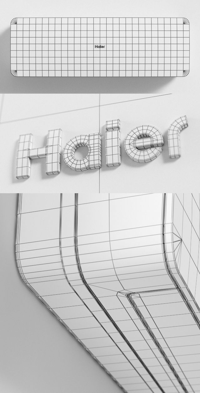 Haier Aqua air conditioner 3D model_3