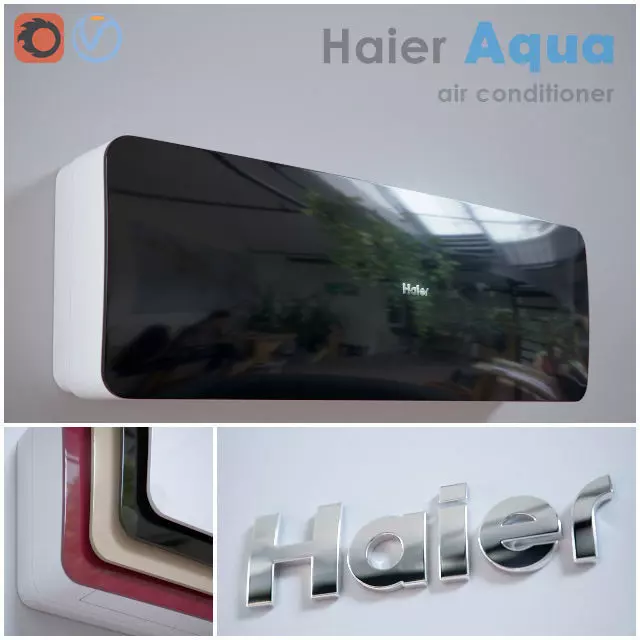 Haier Aqua air conditioner 3D model_0