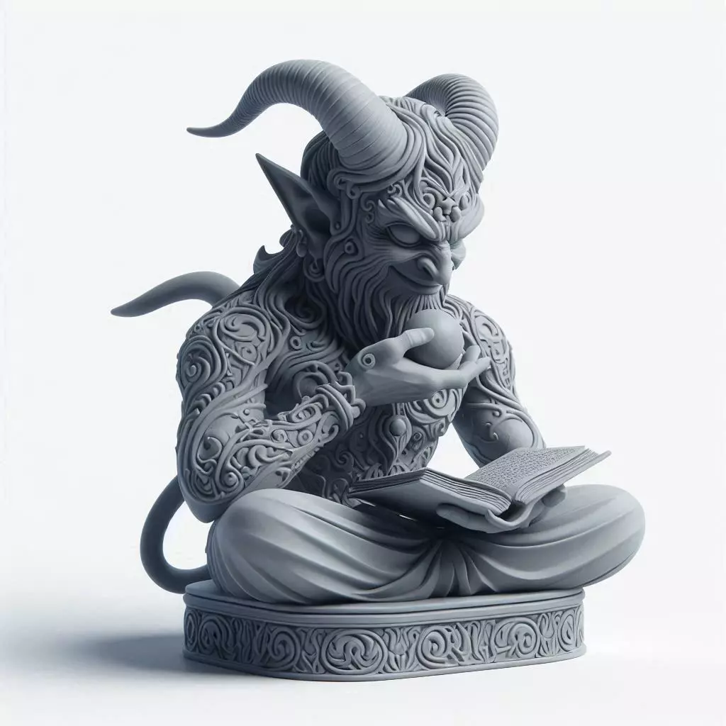 Horror Jinn Creature 3D Model 3D print model