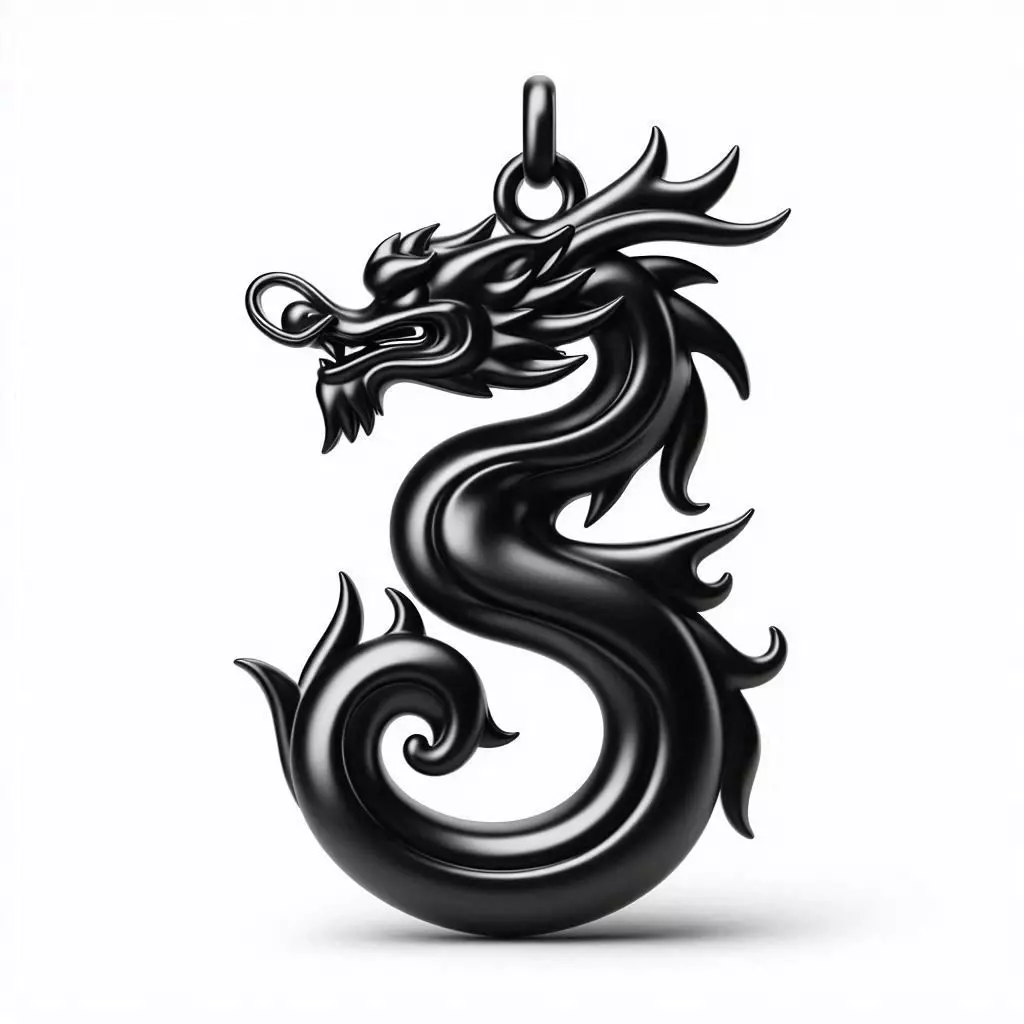 Dragon Necklace Pendant 3D Model 3D print model