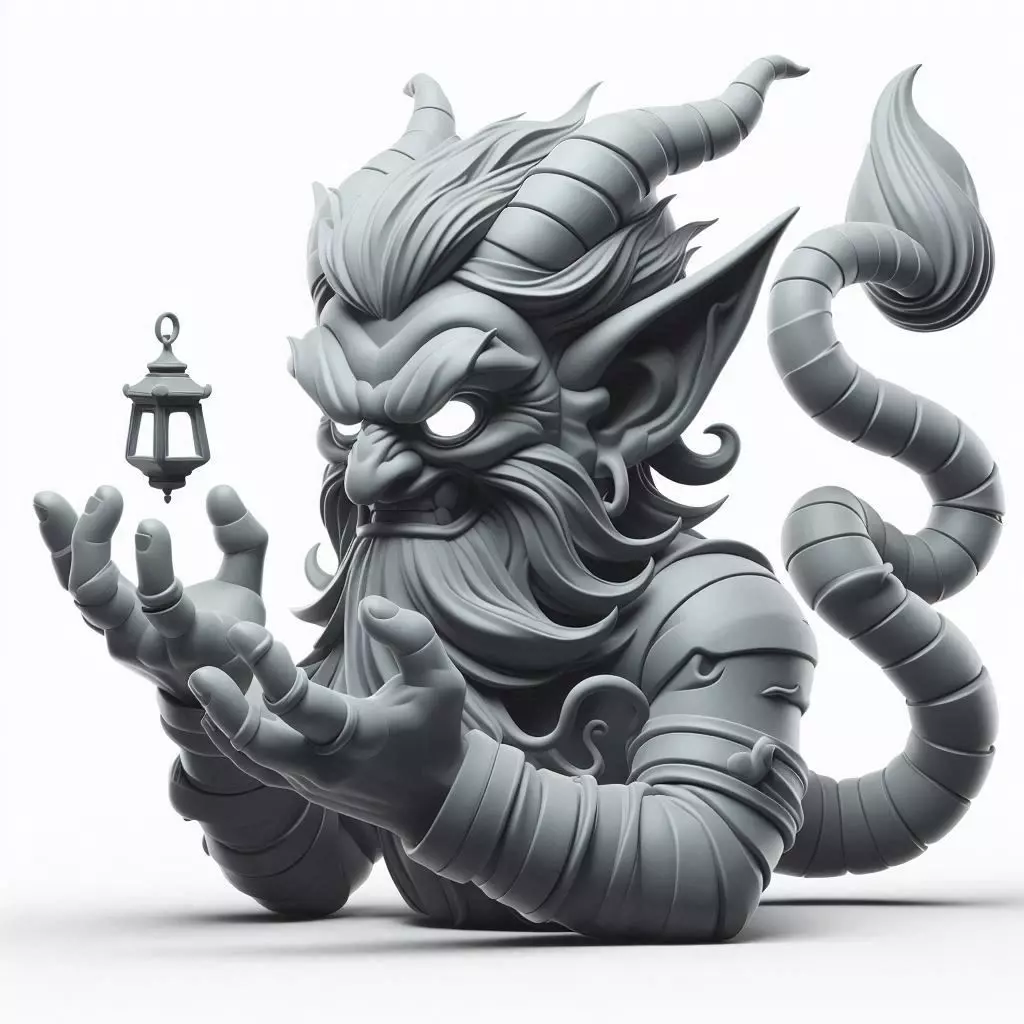 Ginniue Fantasy Character Model 3D print model