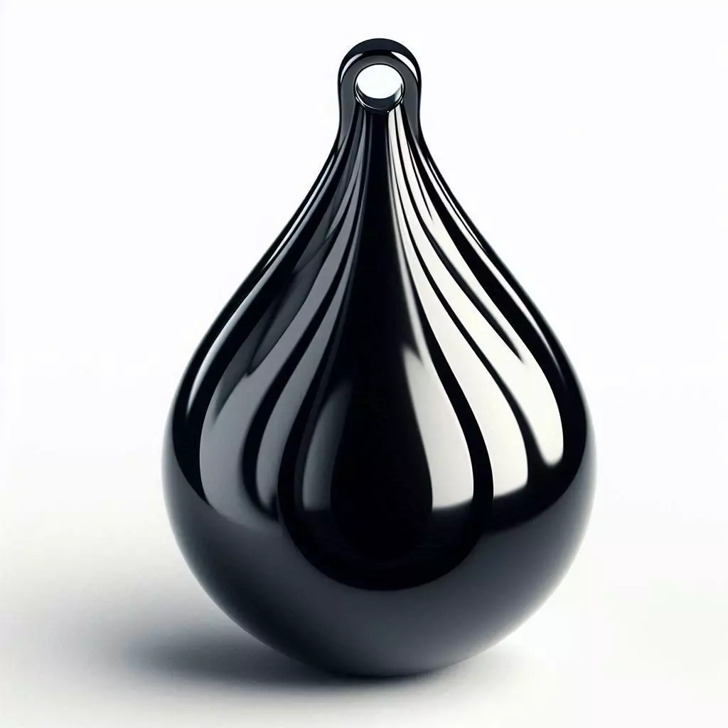 Tear Shape Necklace Pendant STL 3D print model