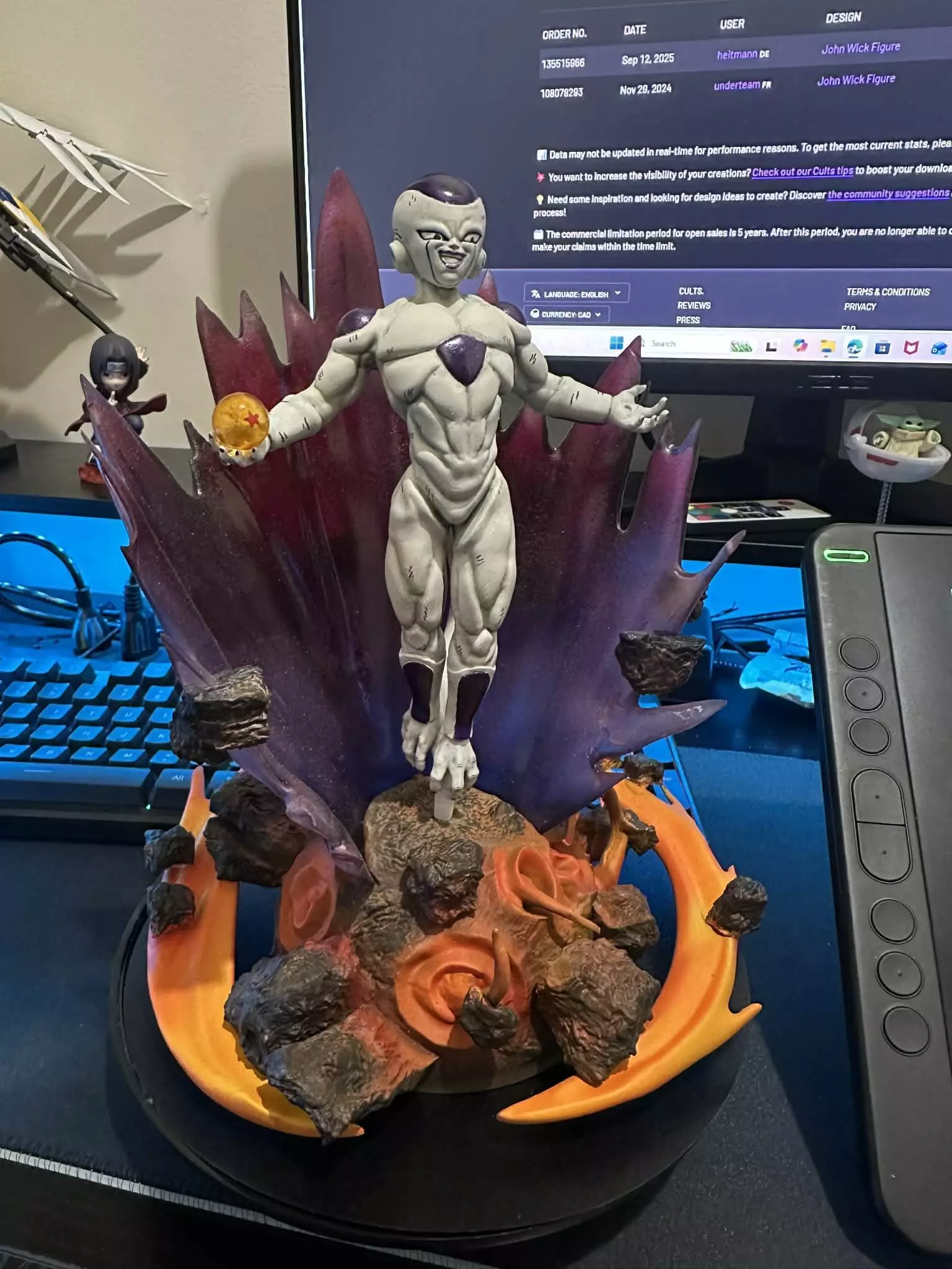 Frieza figure stl file for 3D printing 3D print model