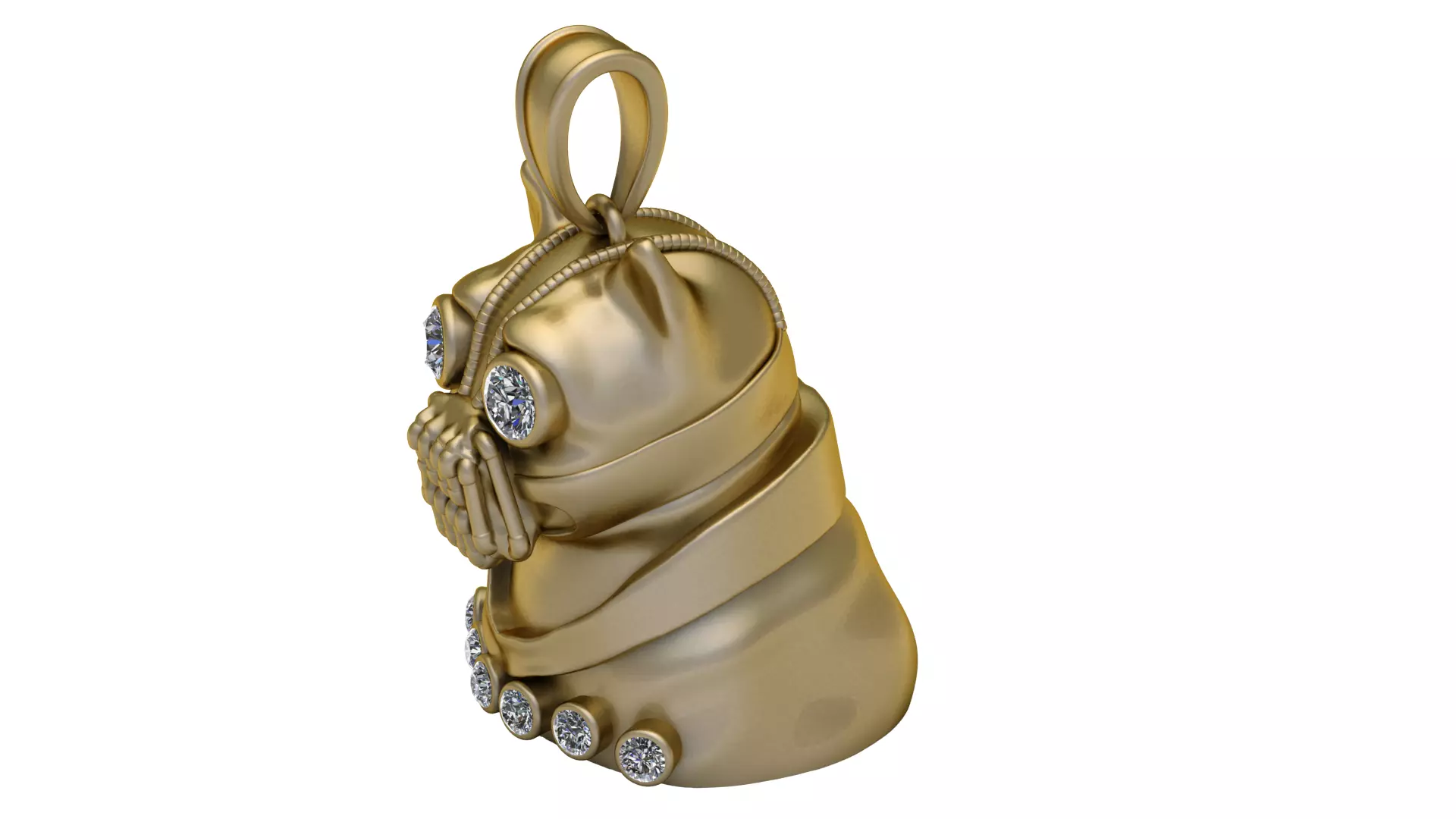 14K Gold Winter Talisman Pendant 3D print model