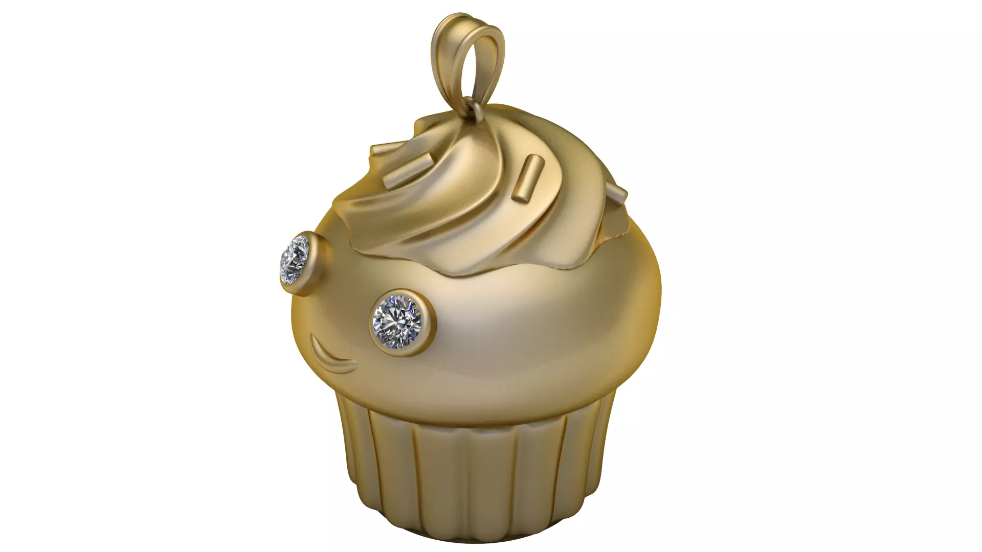 Kawaii Sprinkled Cupcake Artisan 3D print model