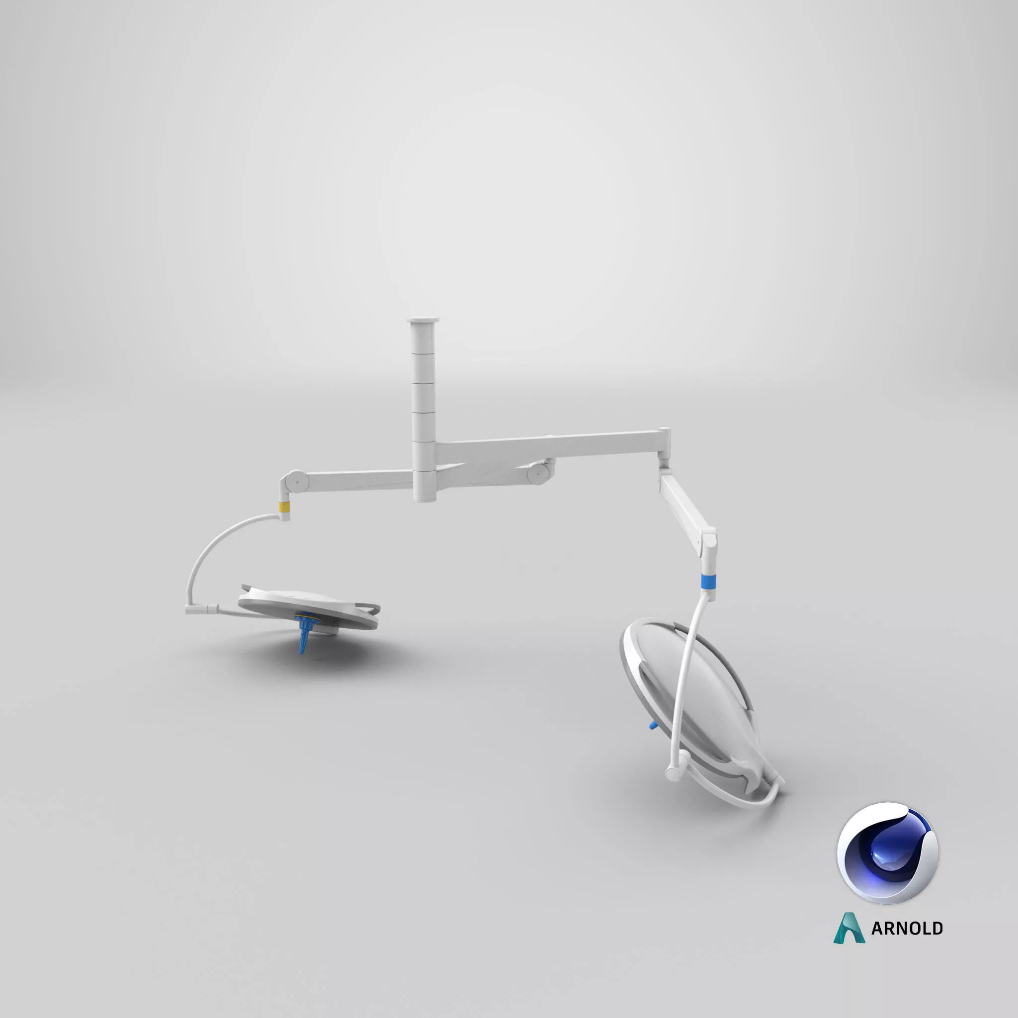 Surgical Lights On 3D model