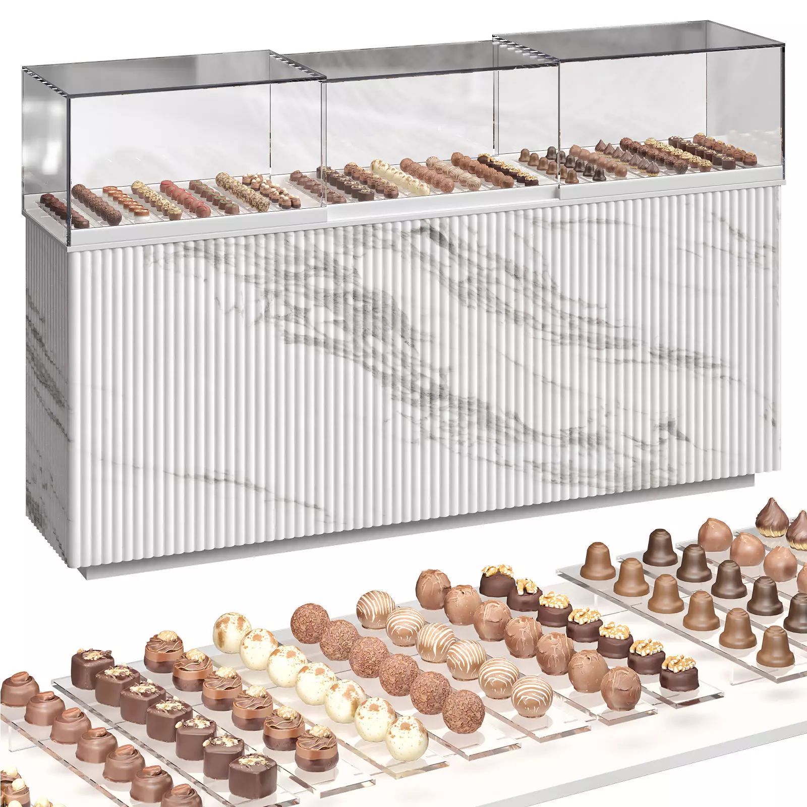 Dessert display case 4 3D model