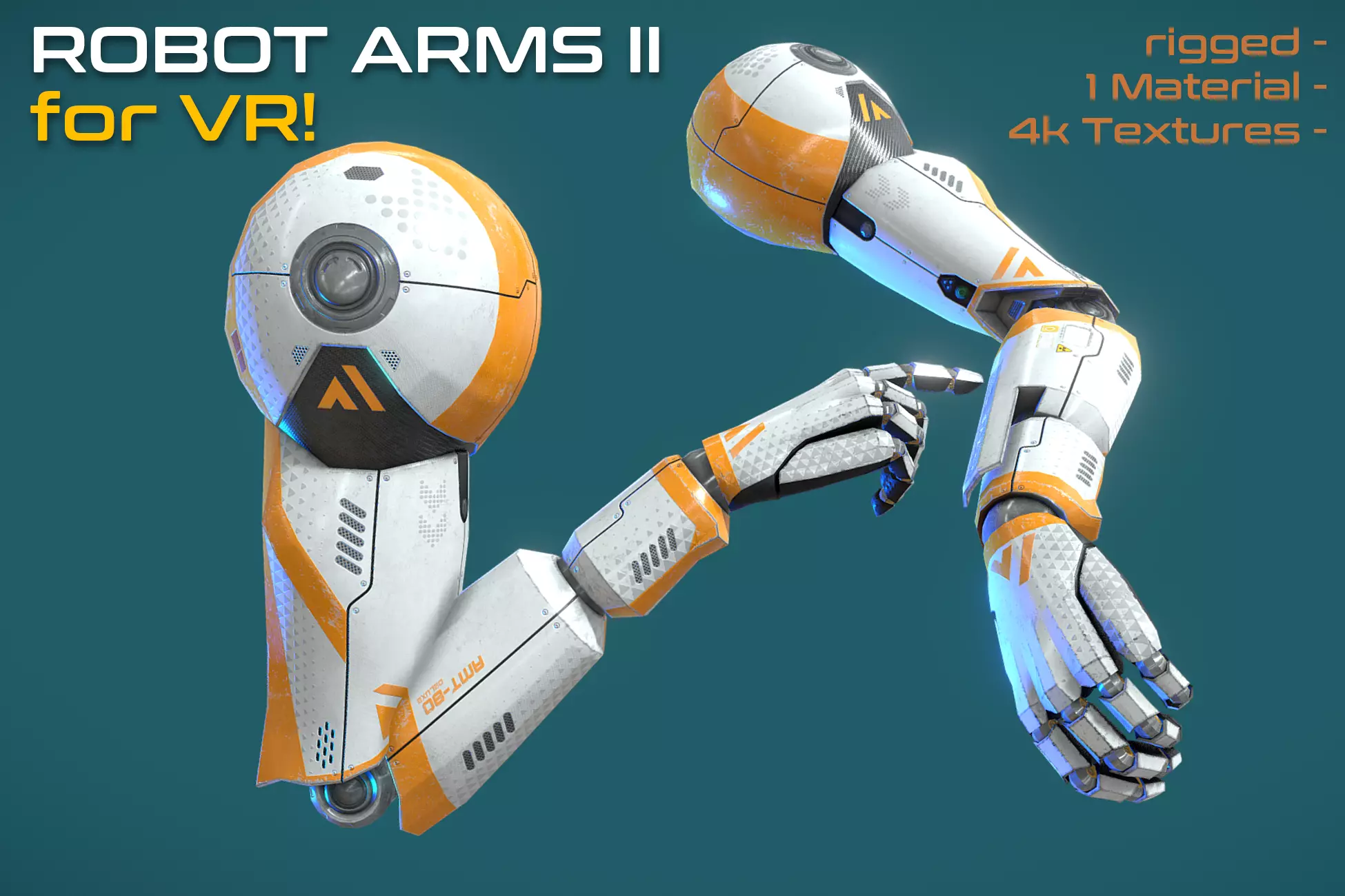 Robot Arms II VR Low-poly 3D model