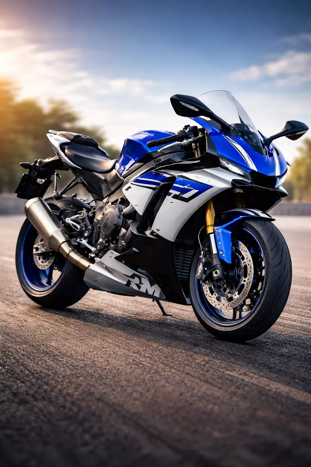 Yamaha YZF R1 Super Sport Motorcycle 3D Model 3D model