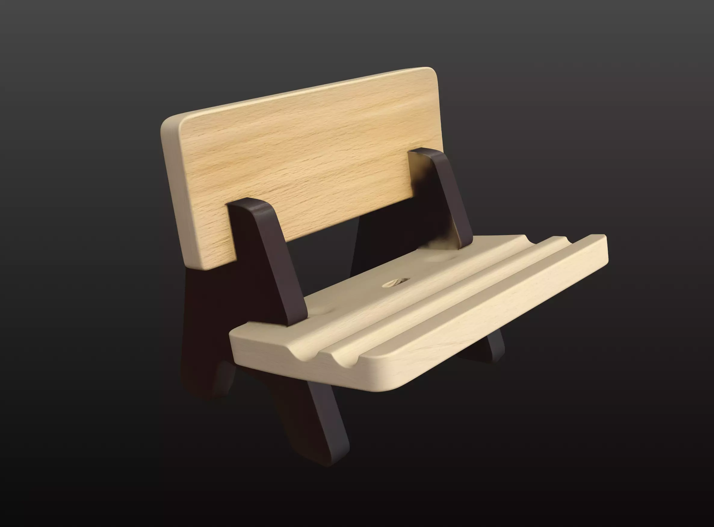 Bench Smartphone Holder STL 3D print model