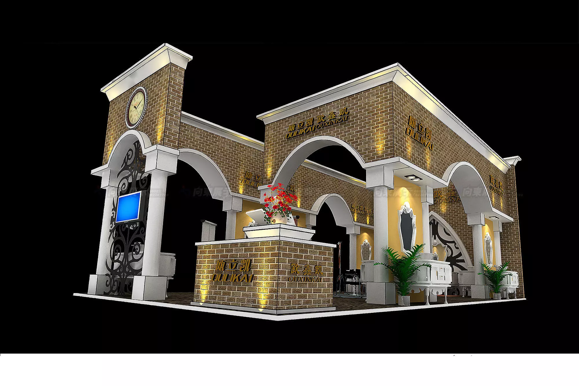 Exhibition - Area - 6X16-3DMAX2009-019 3D model