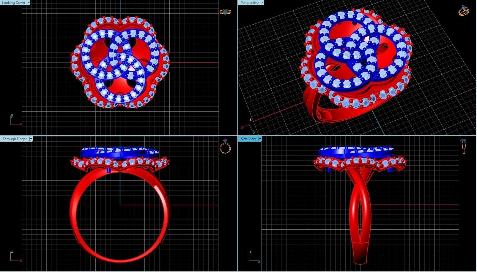 Ring T00043 3D print model_4