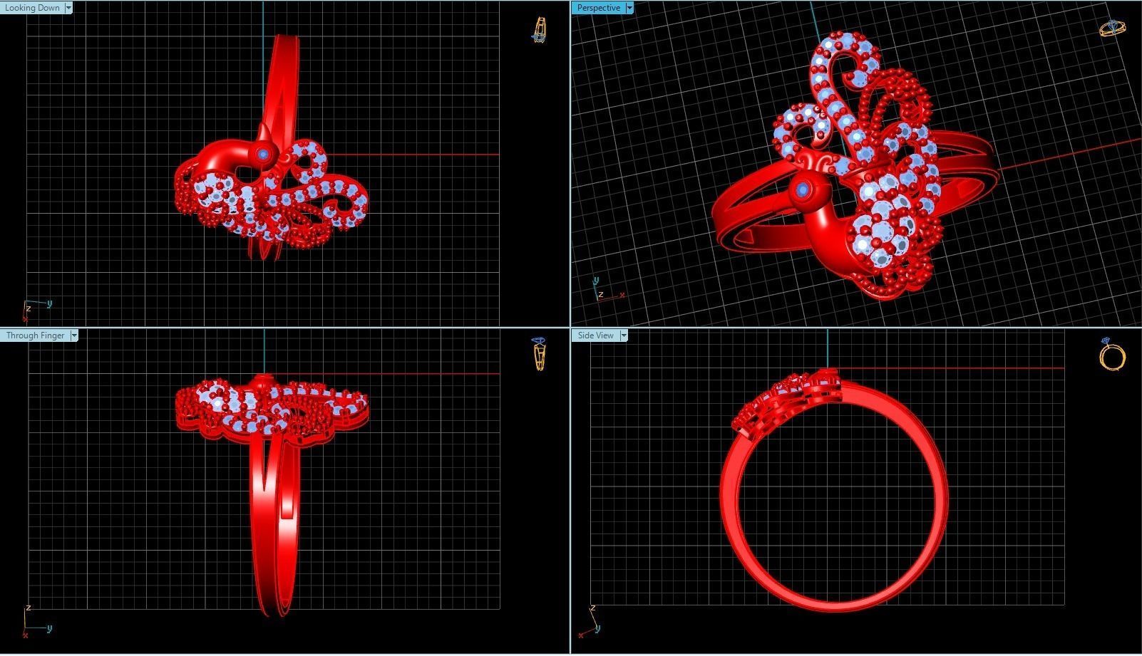 Ring T00046 3D print model_3