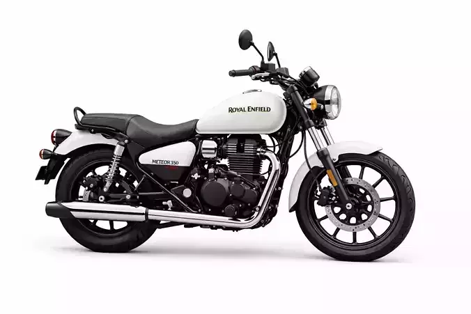 Royal Enfield Meteor 350 Cruiser Motorcycle 3D Model