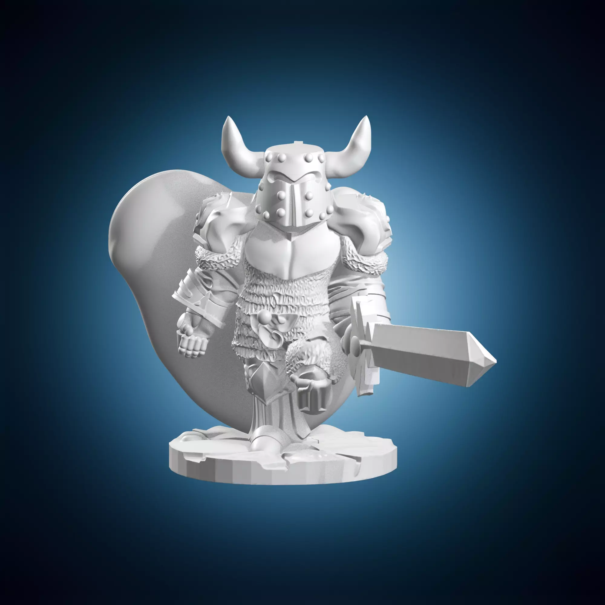 Zulu Zee Characters DD RPG Miniature on Base 3D print model