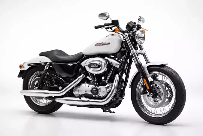 Harley Davidson Sportster Low Poly Classic Cruiser