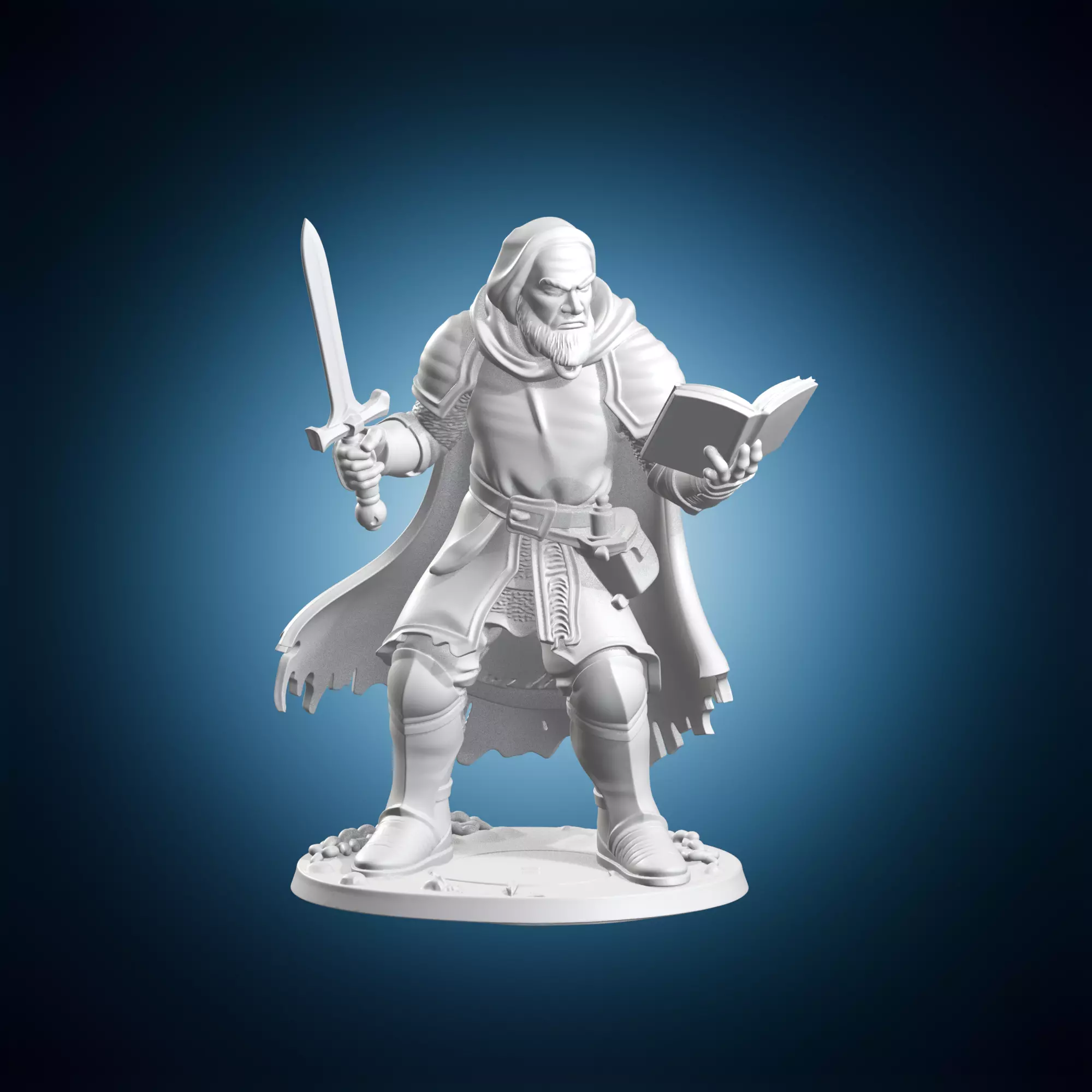 Spellsword Battle Mage Figure 3D print model