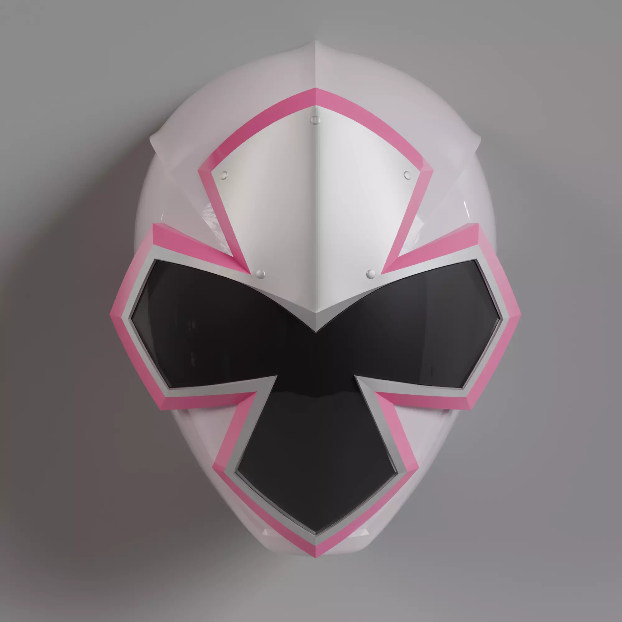 White Ninja Steel White Shuriken Sentai Ninninger Helmet STL 3D print model