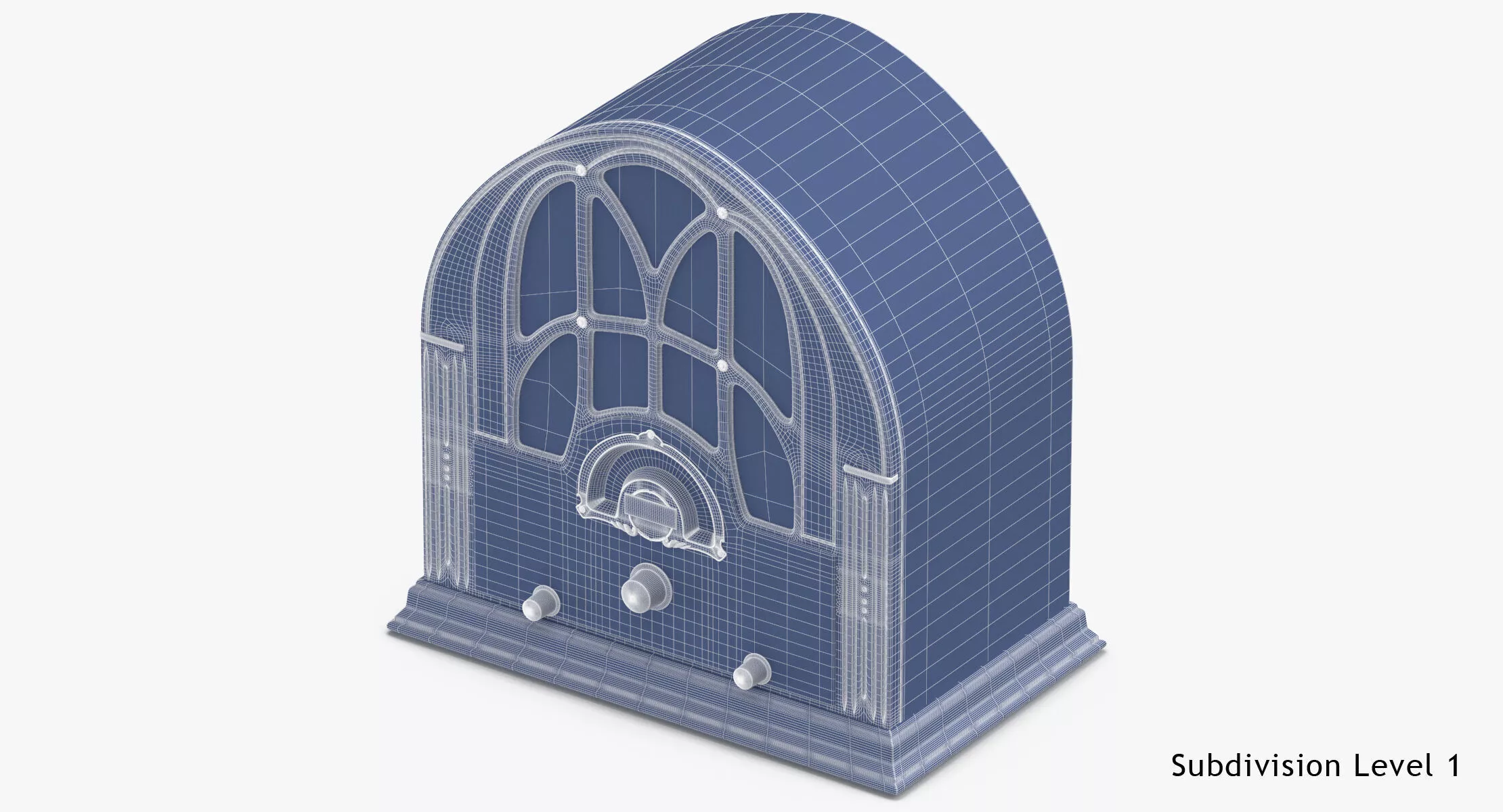 Antique Radio 01 3D model