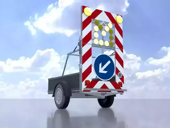 Traffic sign 616-31 Mobile barrier sign left 2500x1700